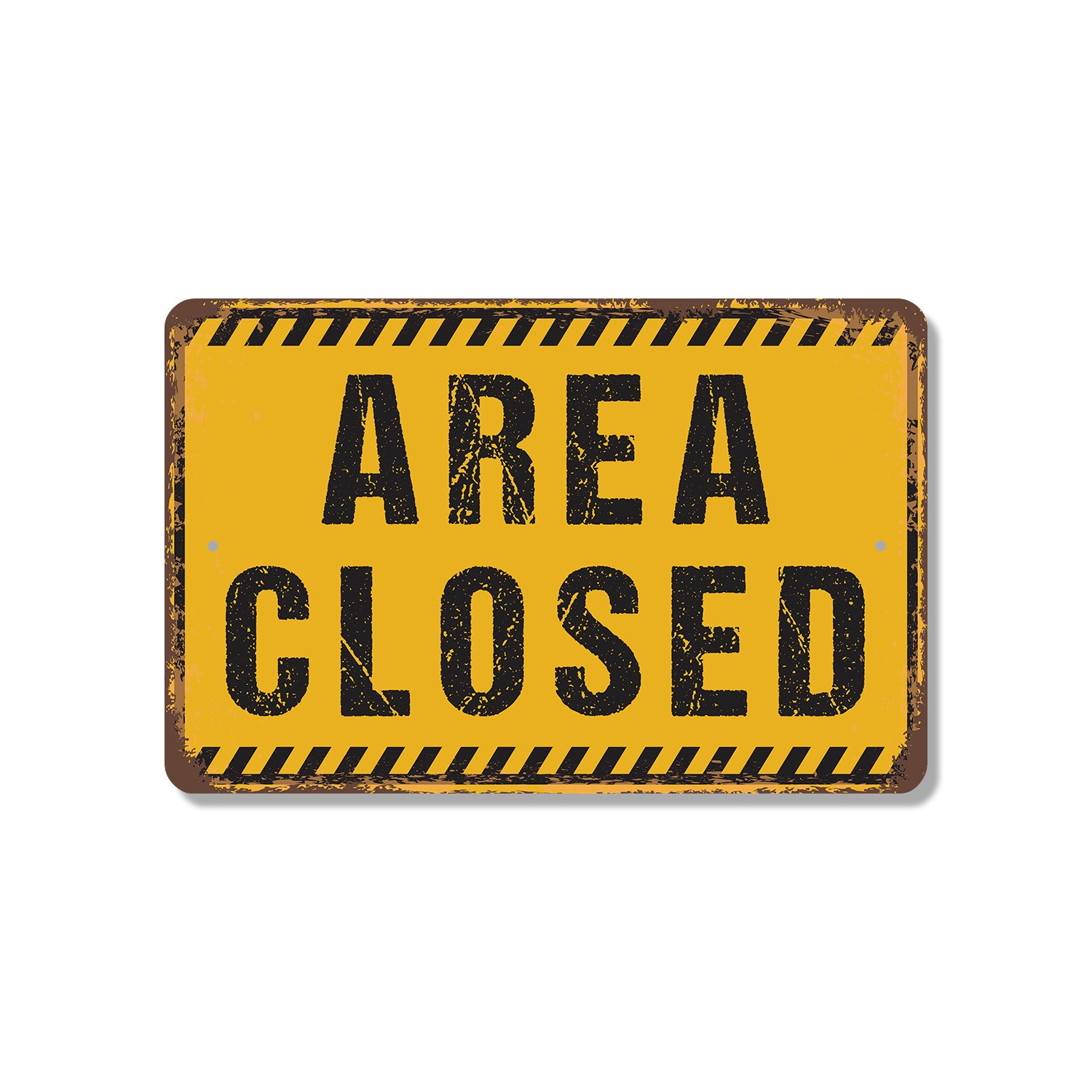 Area Closed Sign Authorized Access Only Perfect for Worksites Parks
