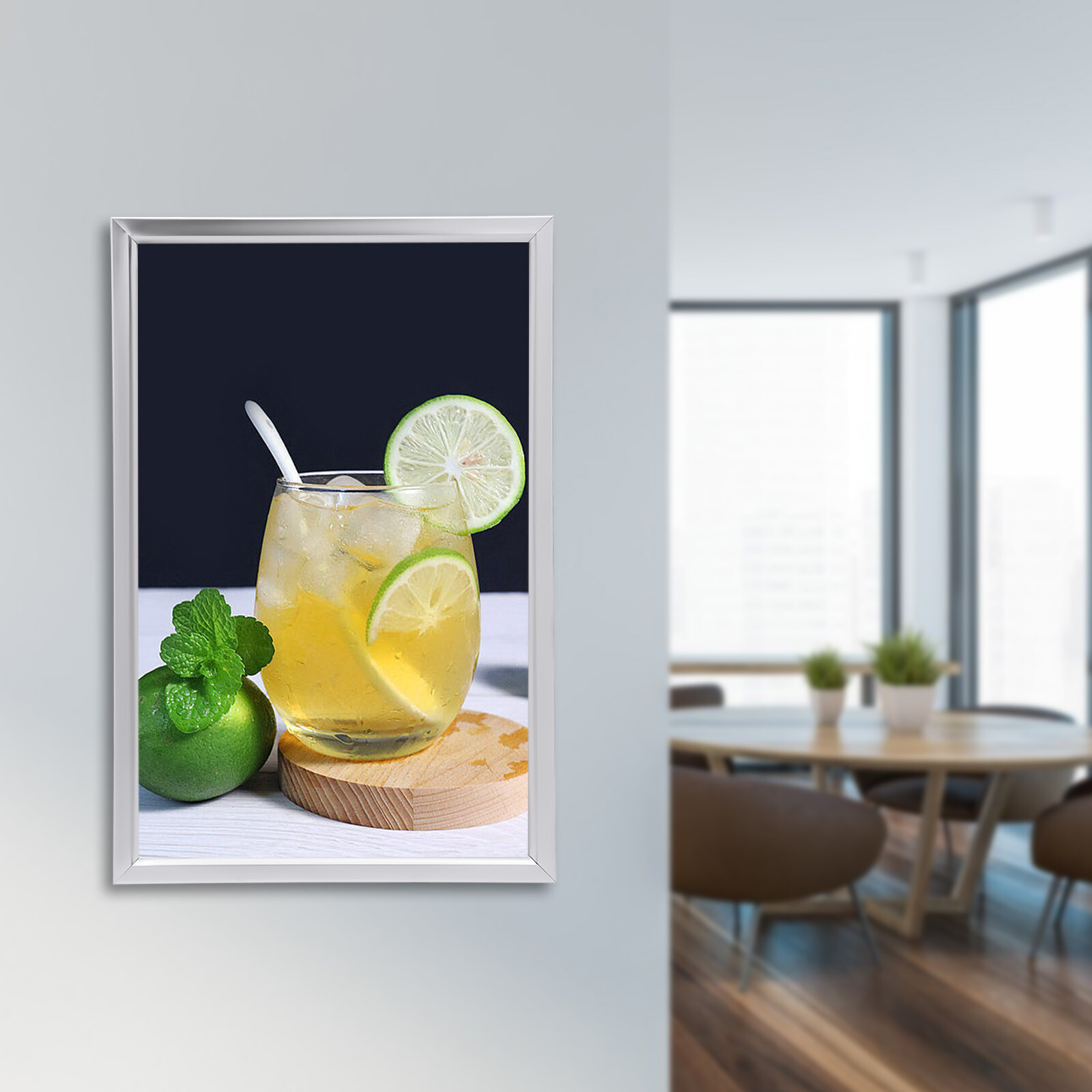 New LED Backlit Movie Poster Art Picture Frame Light Box Advertising Display