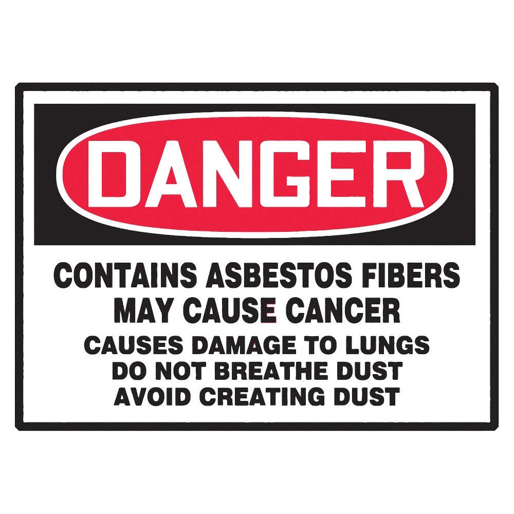 ACCUFORM LCAW102VSP Safety Label,5 inx7 in,Vinyl,PK5 45DL44