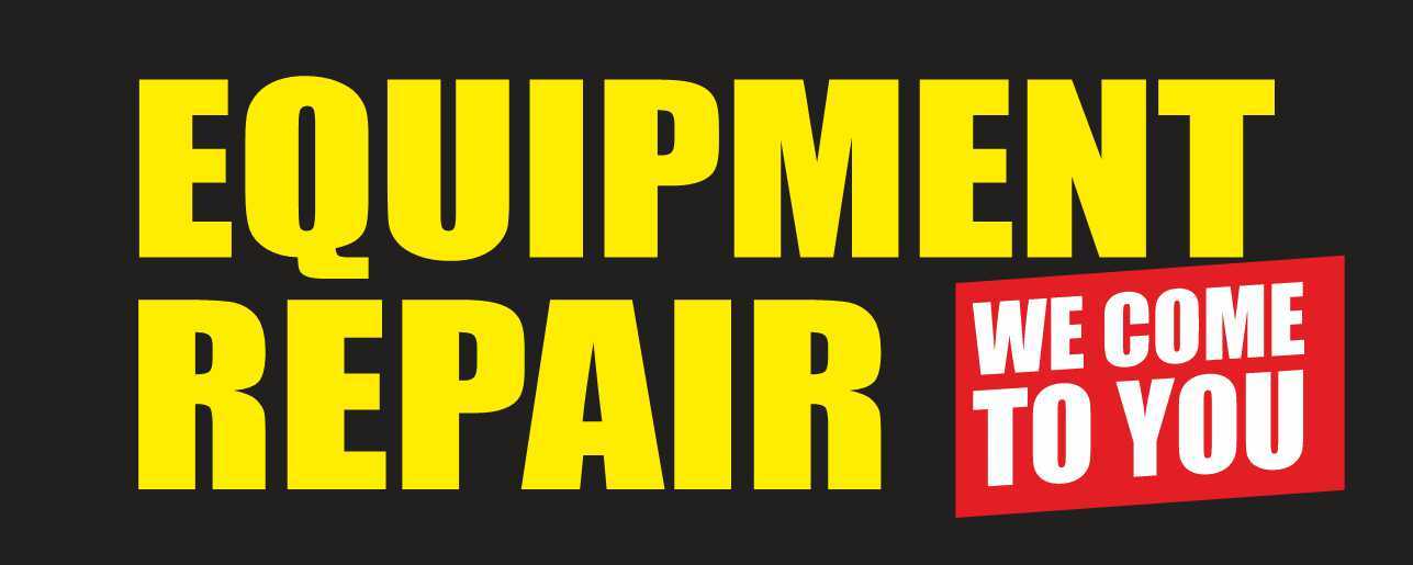 EQUIPMENT REPAIR Advertising Banner Vinyl Mesh Sign service we fix electronics