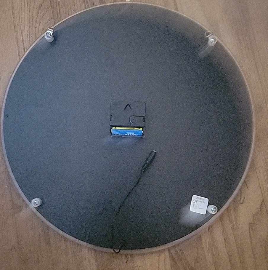 Moog LED Clock Sign Clock Tested Lights Up ..needs Plug. See Description