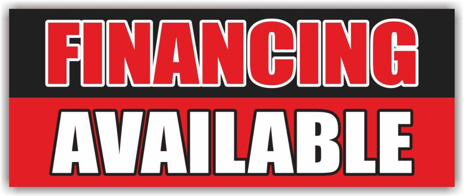 FINANCING AVAILABLE Advertising Banner Vinyl Mesh Sign Credit cash receipt