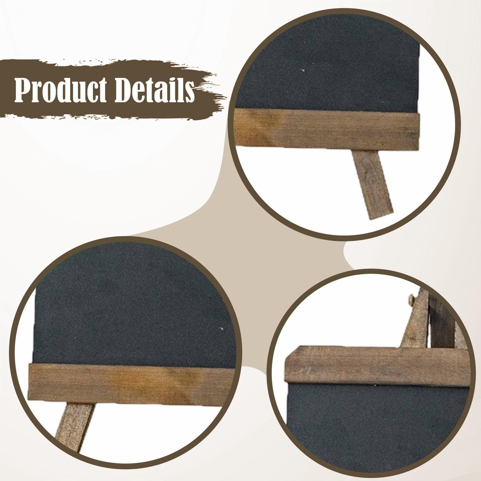 Tabletop Chalkboard Sign Versatile Memo Board for Restaurant Office Wedding