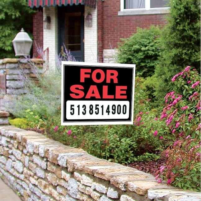 15 In. x 19 Inch Size Weatherproof Plastic Auto FOR SALE Sign Durable Sell Car