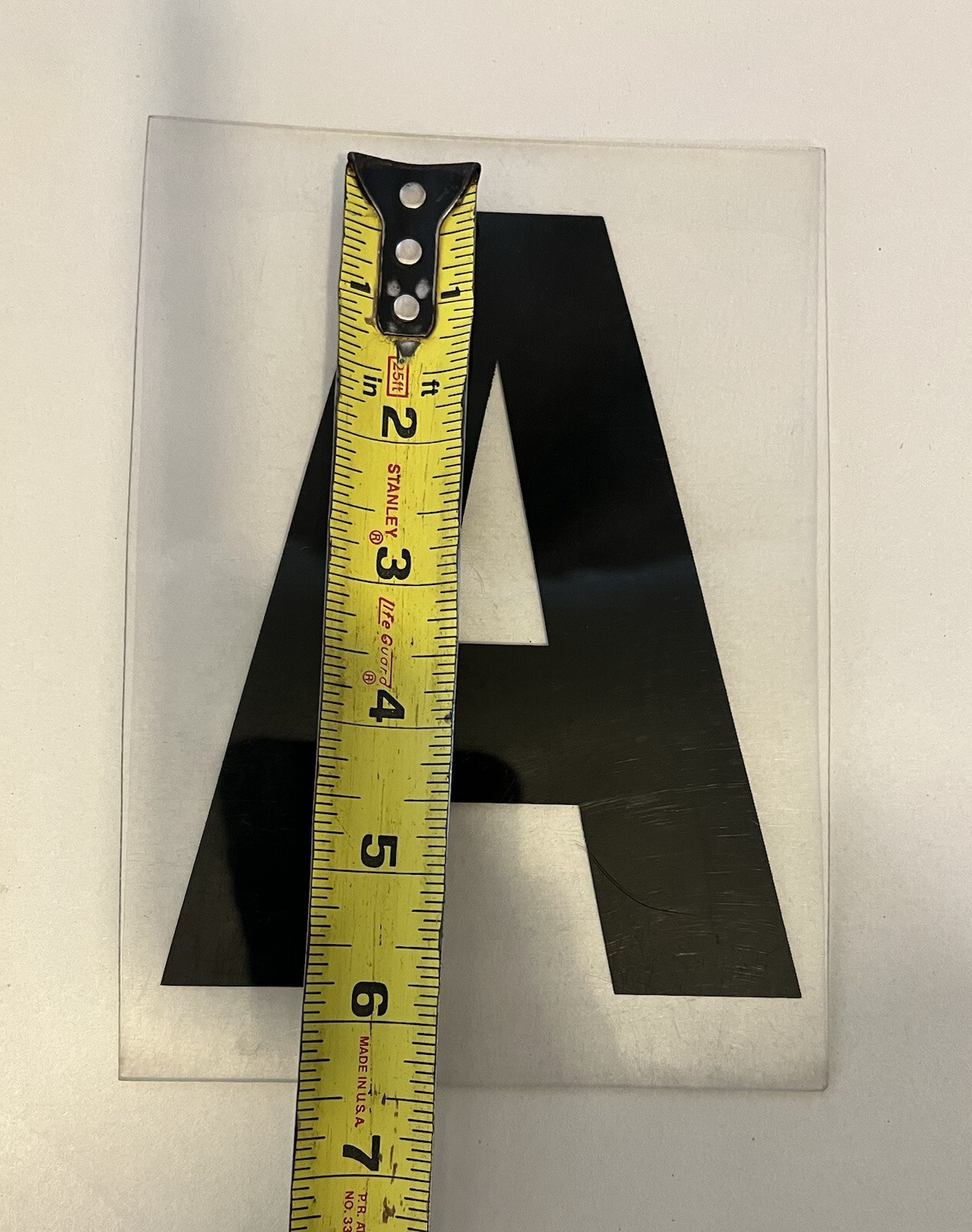 Vintage Marquee Sign Plastic 5.75″ Letters Symbols Numbers 7″ Overall Black Red