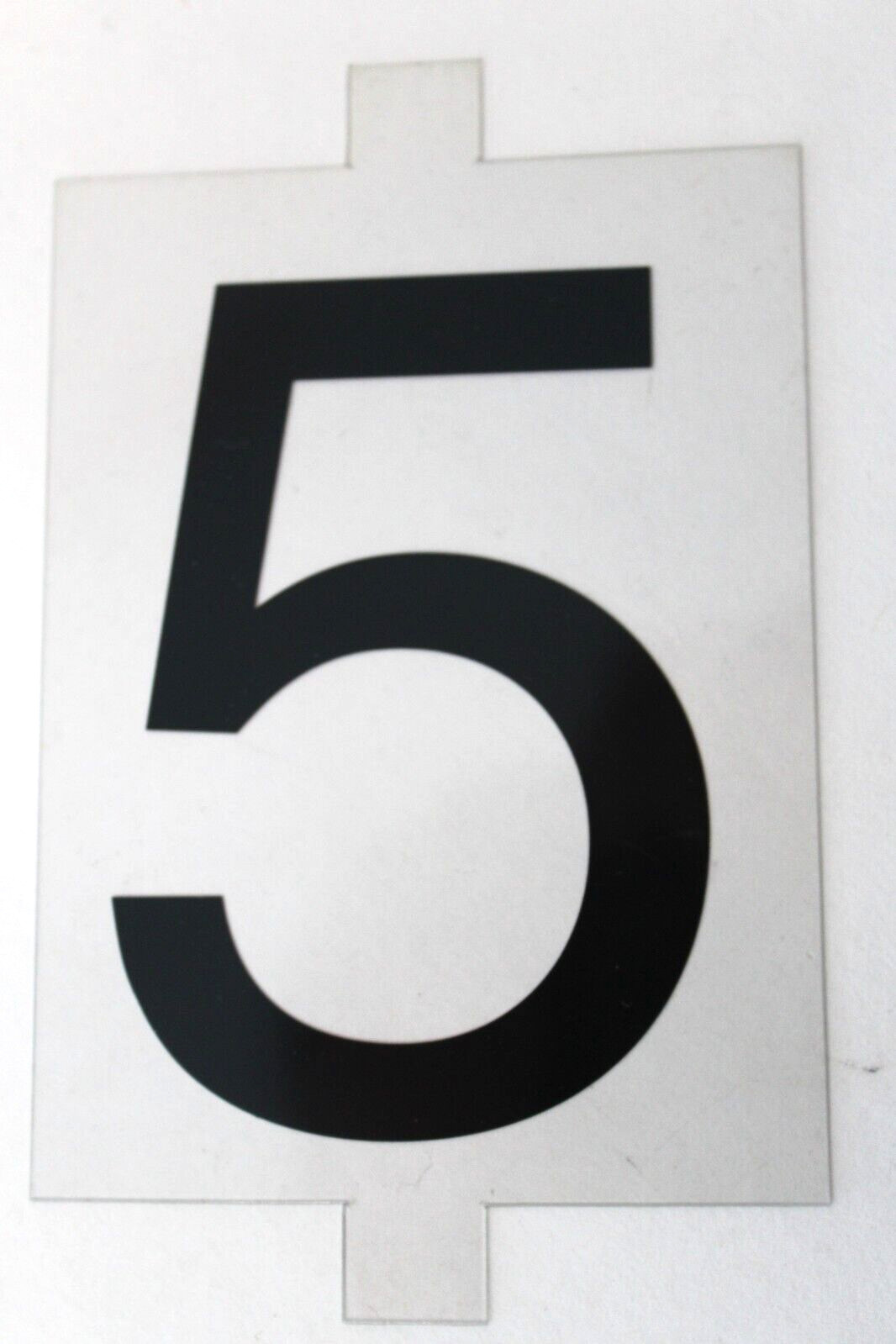 37 Plastic Outdoor Sign Board Numbers – 4″ Numbers on 4 3/4″ Clear Plastic