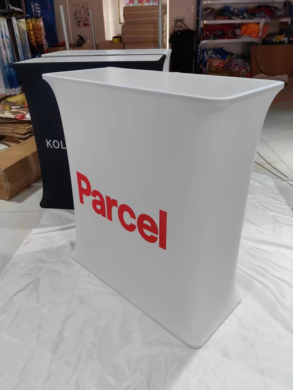 Portable Tension Fabric Counter Pop-Up Display Stands for Trade Shows Exhibits