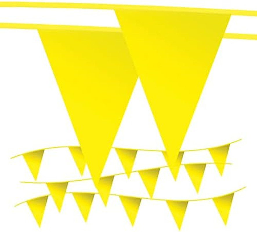 Pennant Banner Flags – OSHA 500Lb Rated Safety Rooftop Flagging Traffic Party &