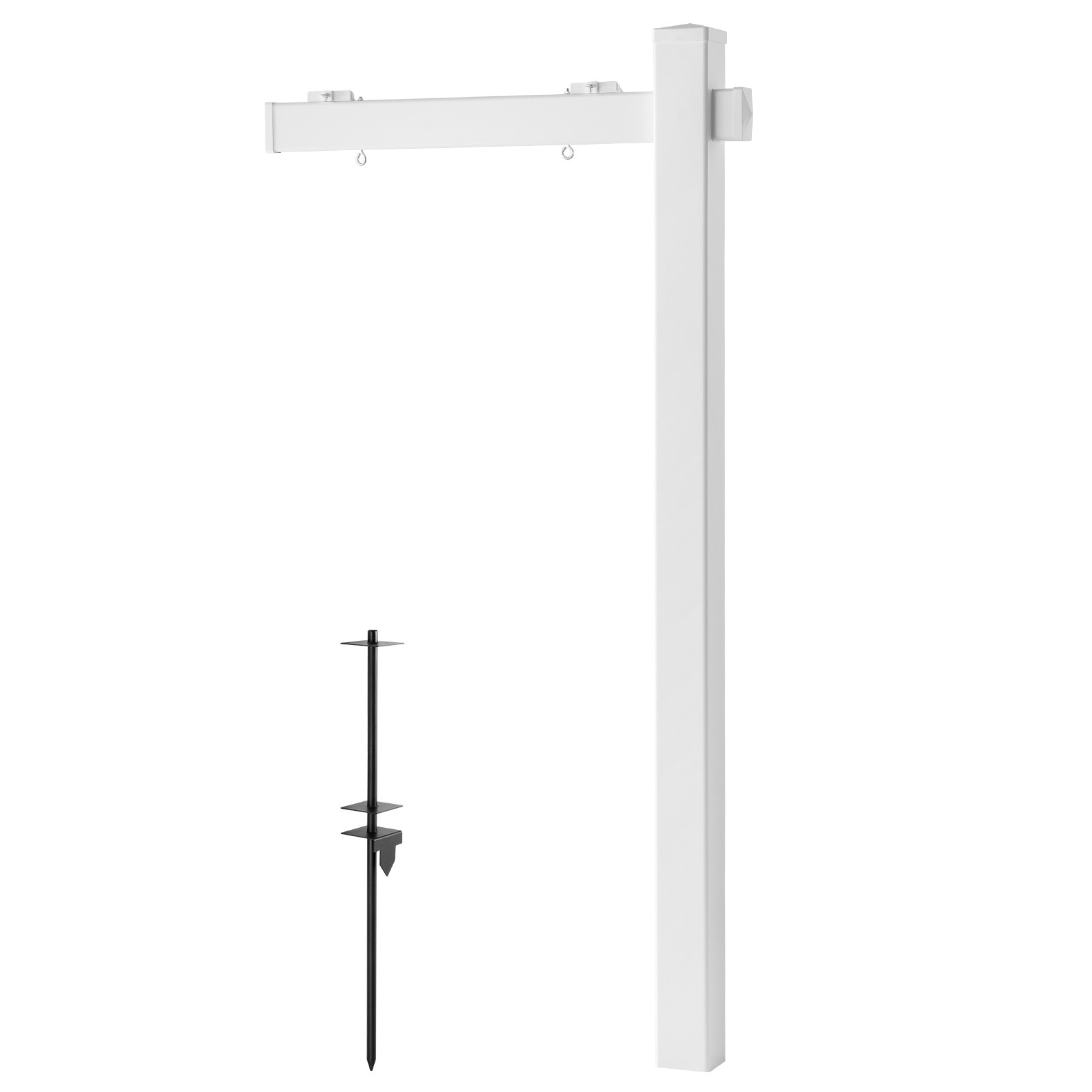Uimoso PVC Real Estate Sign Post 6 ft Yard Holder for Open House Display