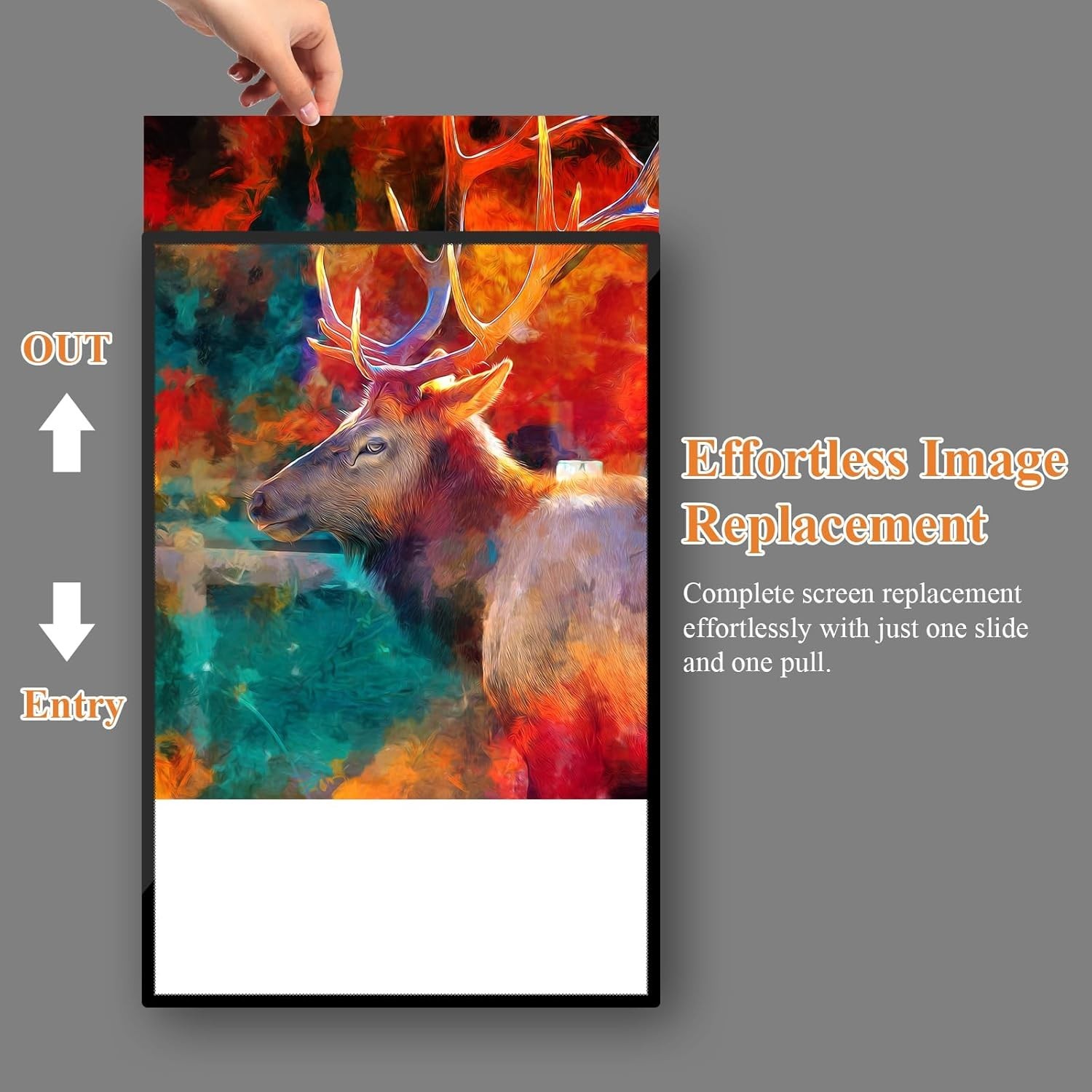 LED Poster Frame 16″ x 24″ with RF Remote – Fits 15x 23 Posters – FAST SHIPPING