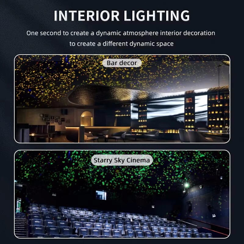 Outdoor White Laser Firefly Lamp Dynamic Projector Lights LED Spotlight 10W-30W