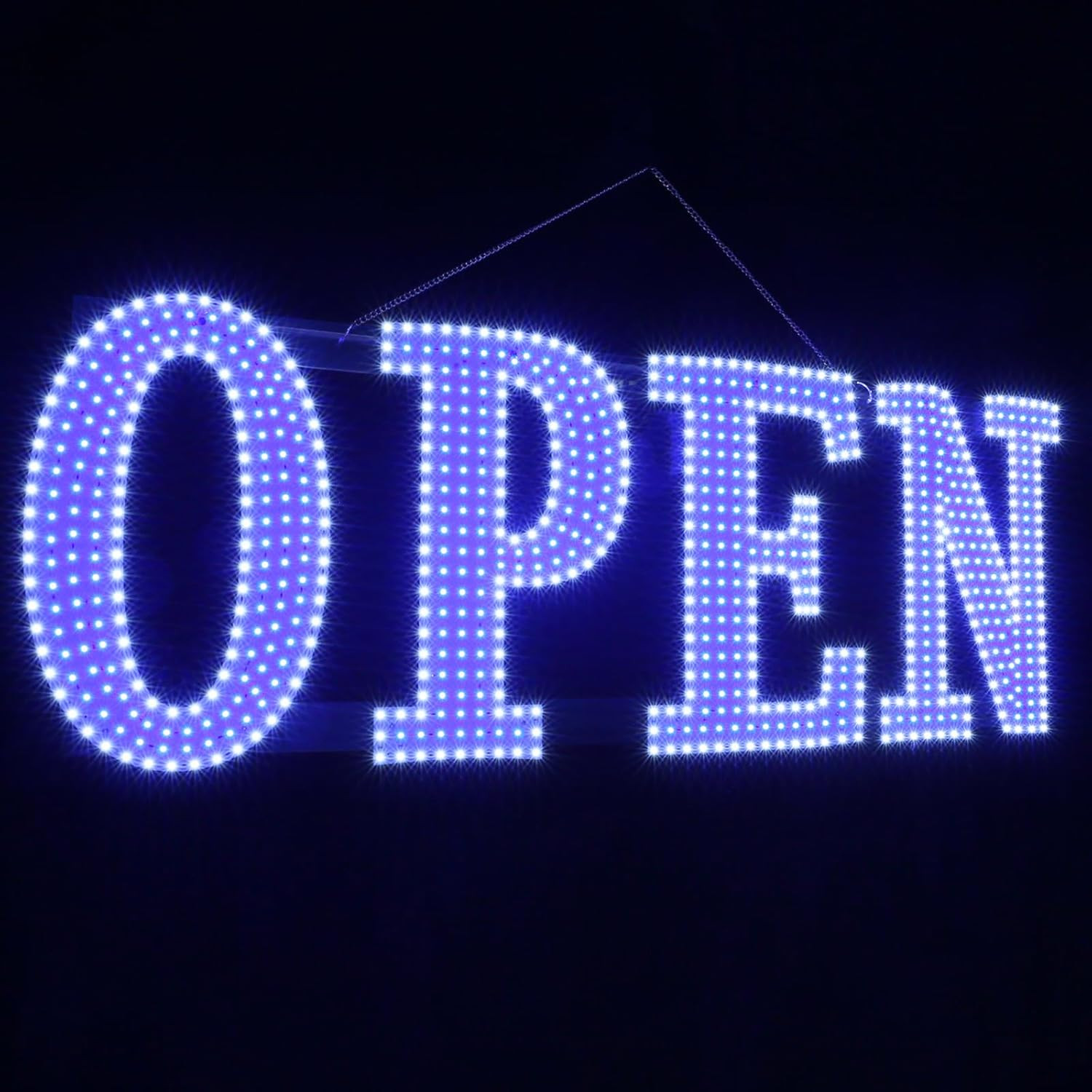 40″X14″ Extra Large LED Open Signs for Business with Remote Controlled, 10 Level