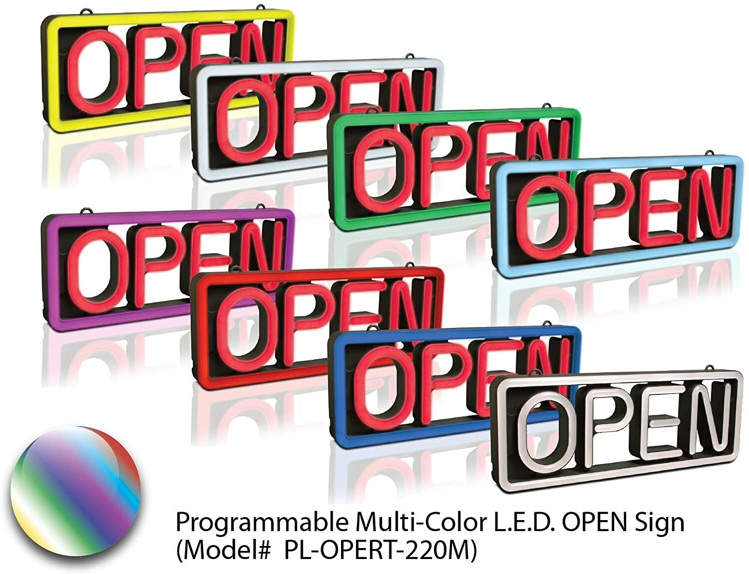 Pro-Lite Ultra Bright Electronic LED Neon Multi-Color Business Store Window Open
