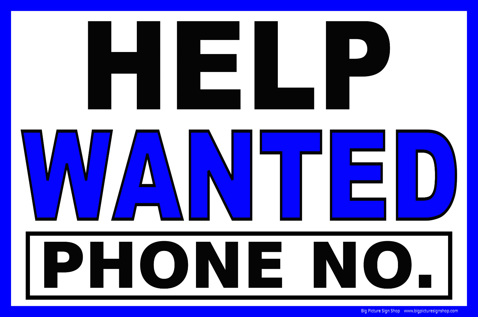 HELP WANTED ‘CUSTOMIZE’ – CHOICES -LARGE – Banner – Vinyl – FAST SHIP -USA MADE