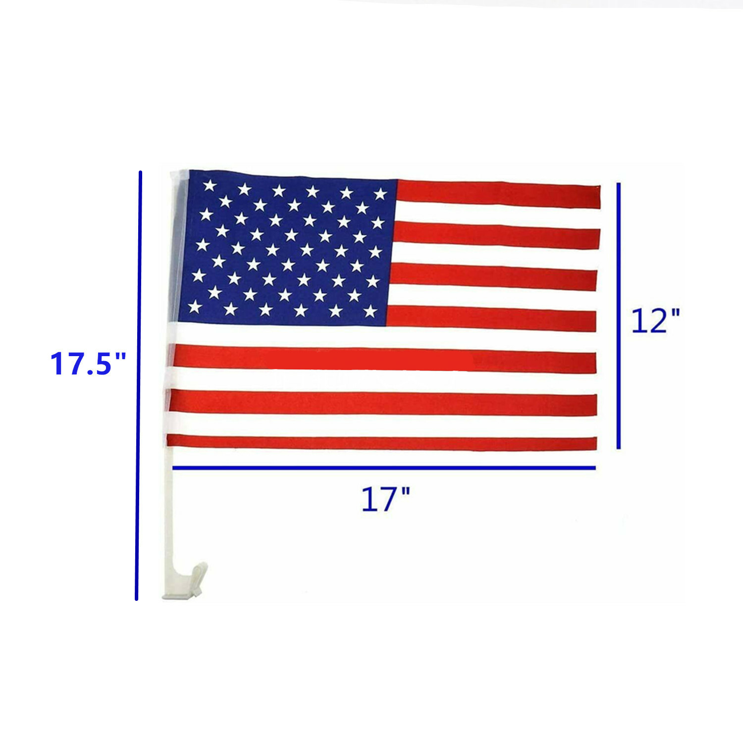Lot of 120 USA Patriotic American Car Window Clip USA Flags 17″ x 12″ – USA SELL