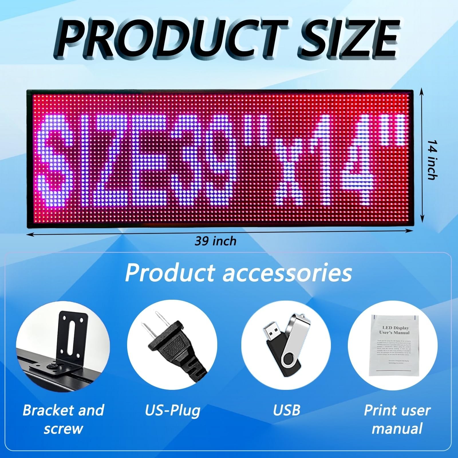 P10 Outdoor Led Sign, Scrolling Message Display Full Color Digital Message Di…