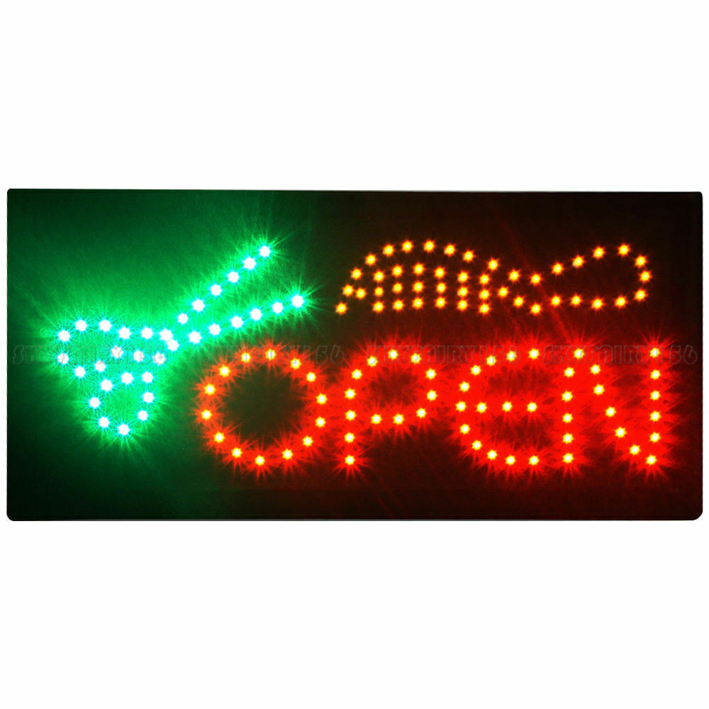 LED Bright Neon Light OPEN Business Signs Animated Motion w/ ON/OFF Store