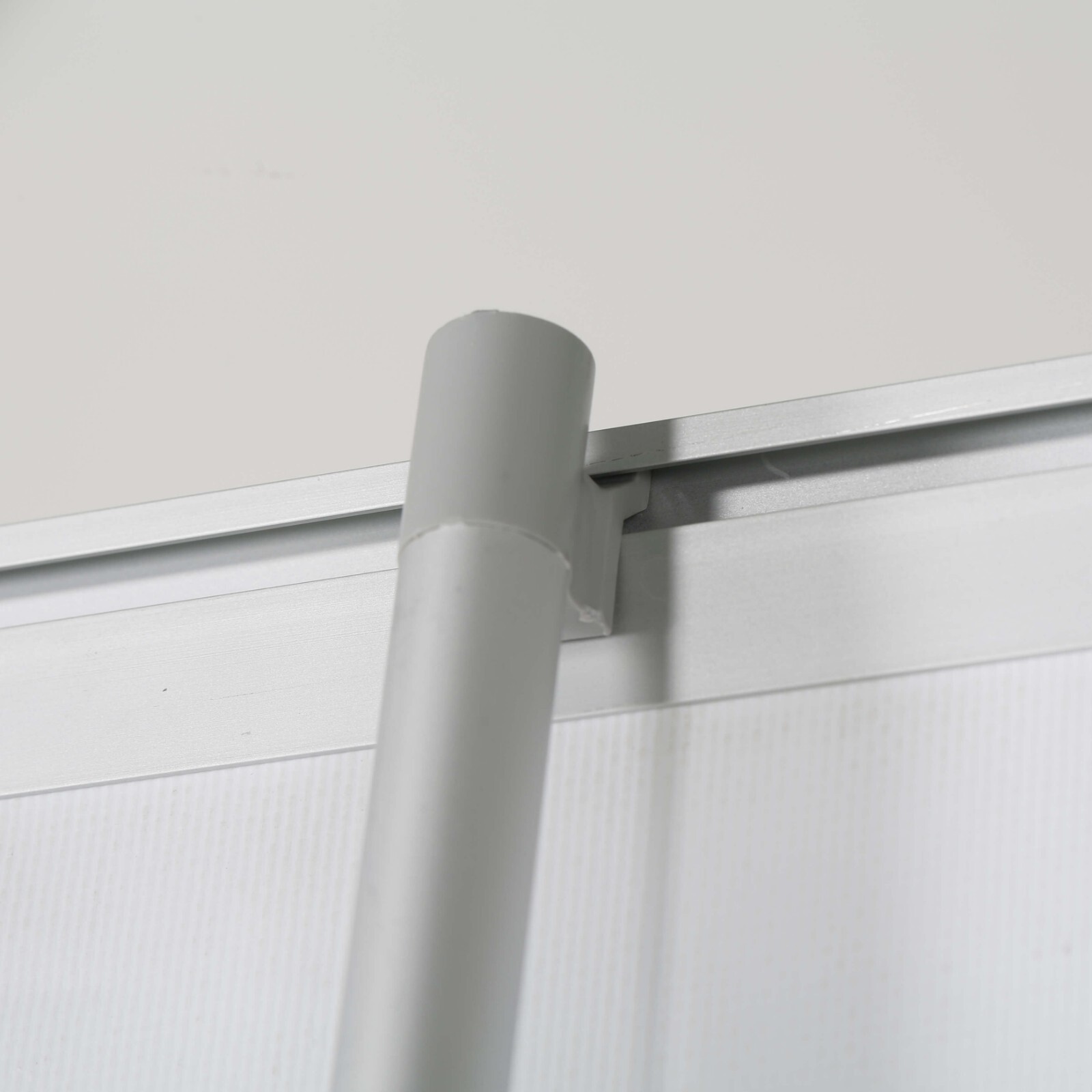 Retractable Banner Stand- Floor Standing Eco Roll Banner Holder Silver Aluminum