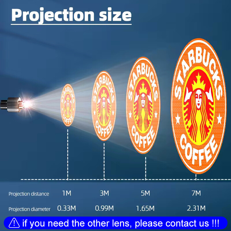 35W-110W Dynamic Fluttering for Store Custom Floating Shadow LED GOBO Projector