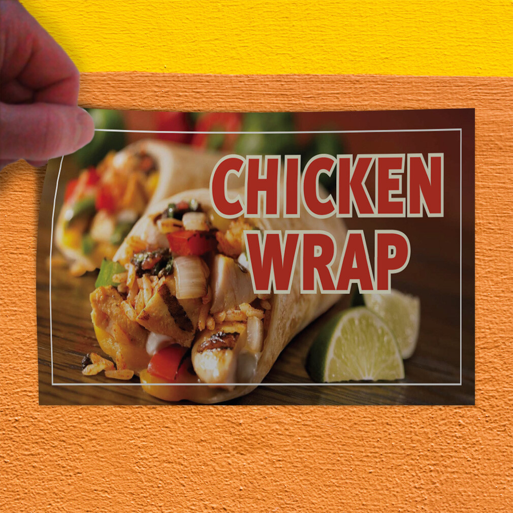 Decal Stickers Chicken Wrap Outdoor Advertising Printing A Store Sign Label