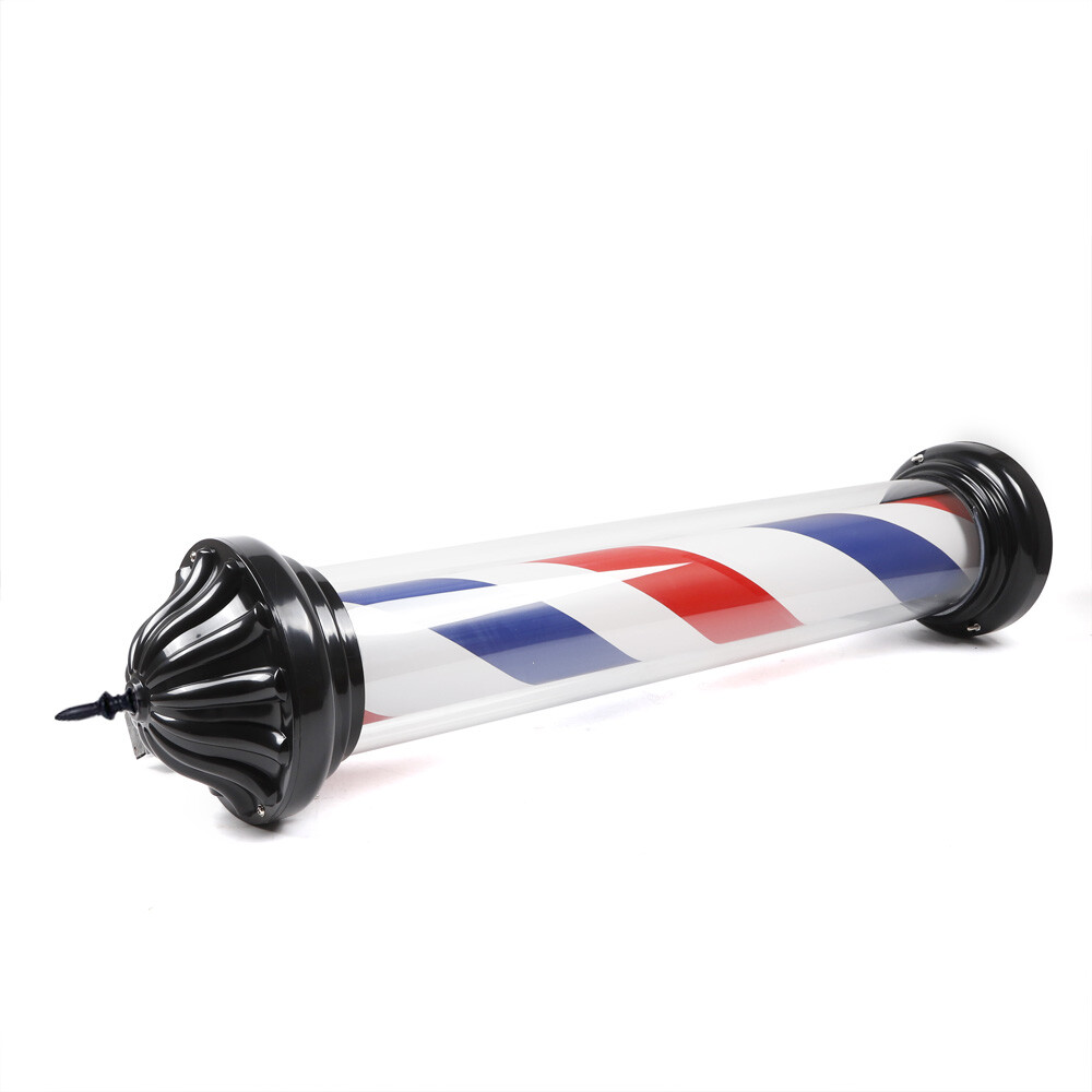 Barber Pole Light Barber Shop Rotating LED Sign Light Hair Salon Pole Light Lamp