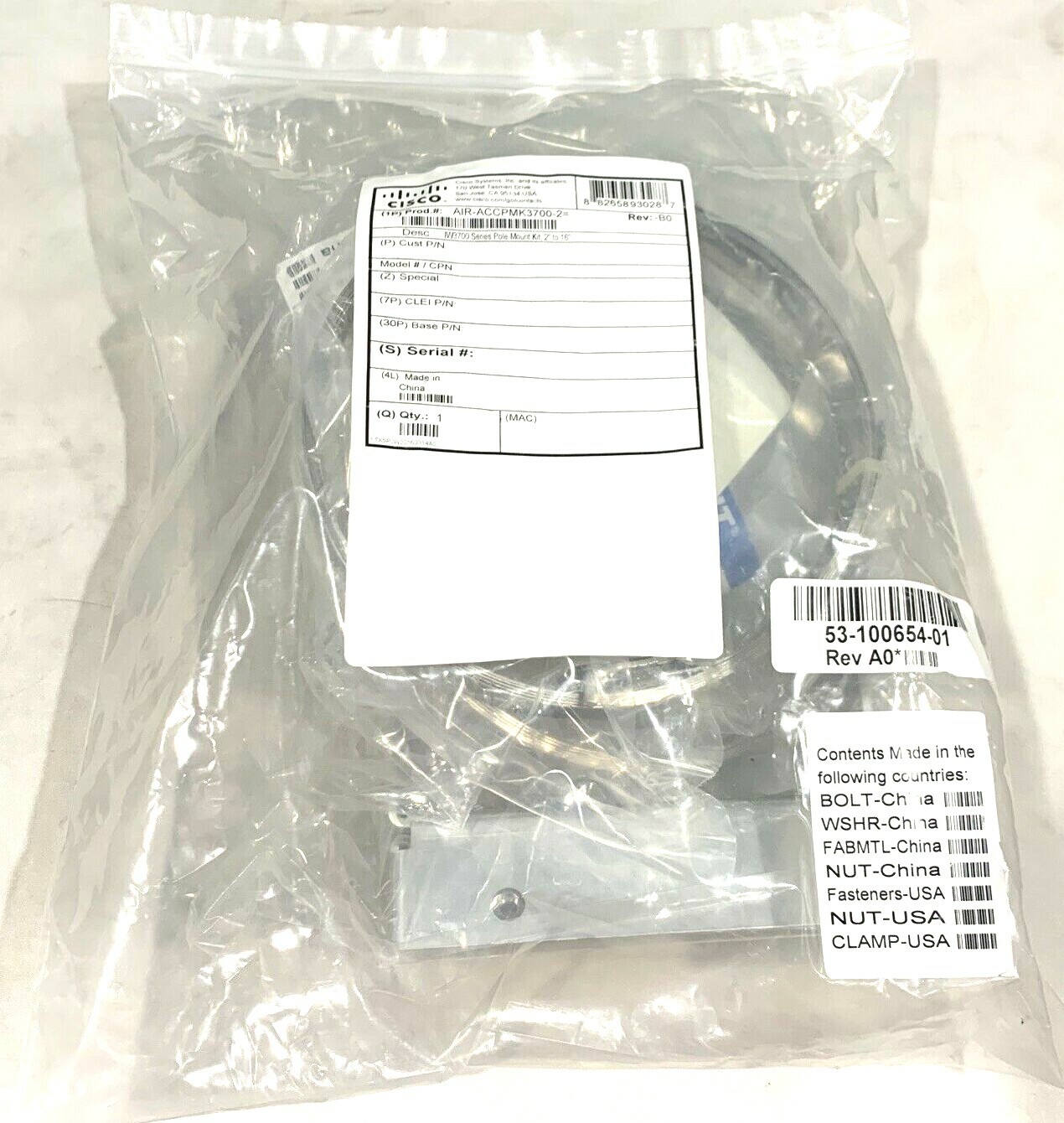 Cisco IW3700 Series Pole-Mount Kit 2″ – 16″