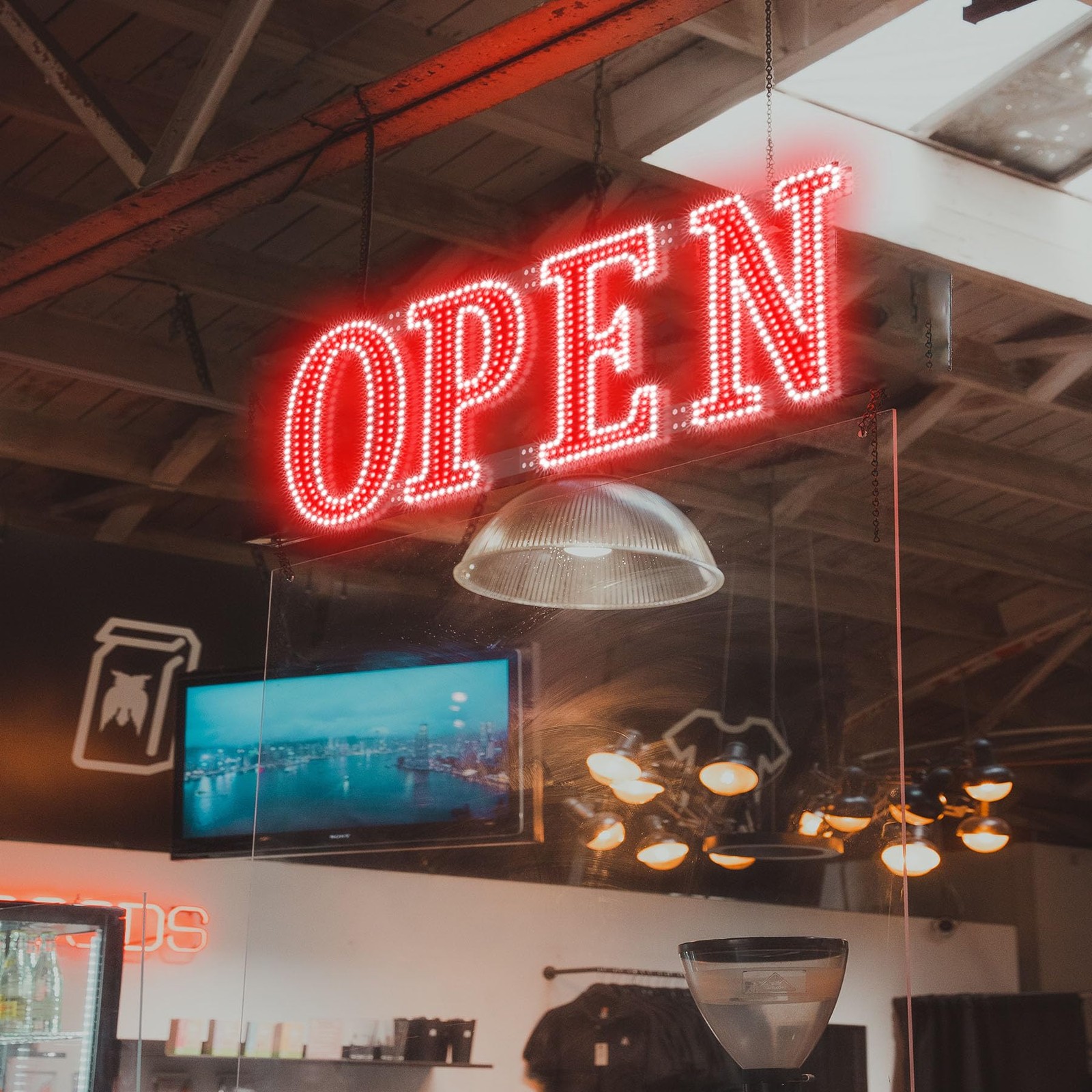 Led Open Signs for Business 30x10in Big Open Sign Led w/Remote Control Window…