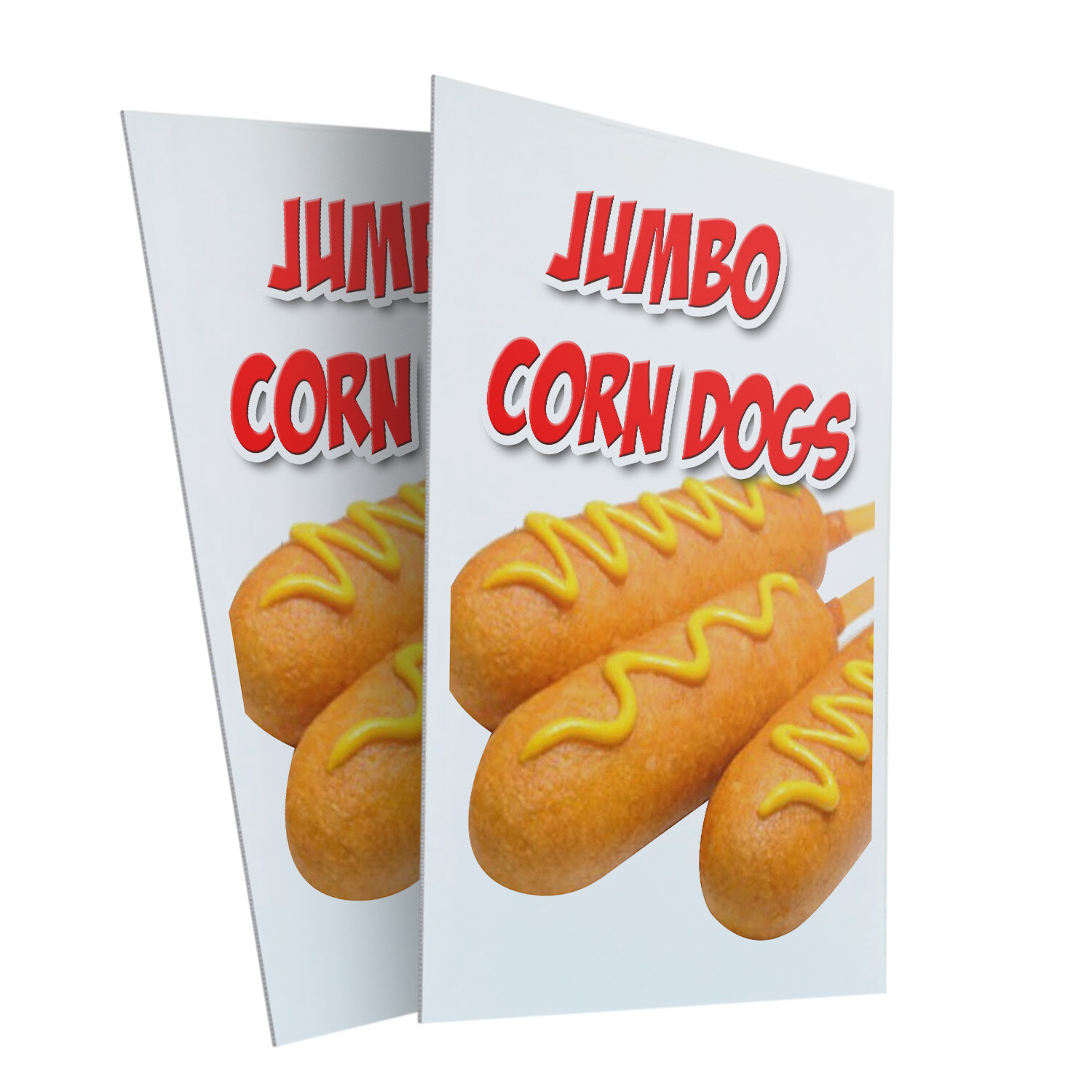 A-frame Sidewalk Jumbo Corndogs 24″ x 36″ Double Sided A-Frame Sidewalk Sign