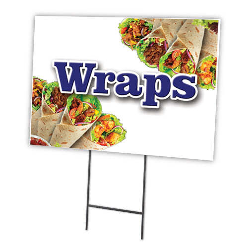 Wraps Yard Sign & Stake outdoor plastic coroplast window