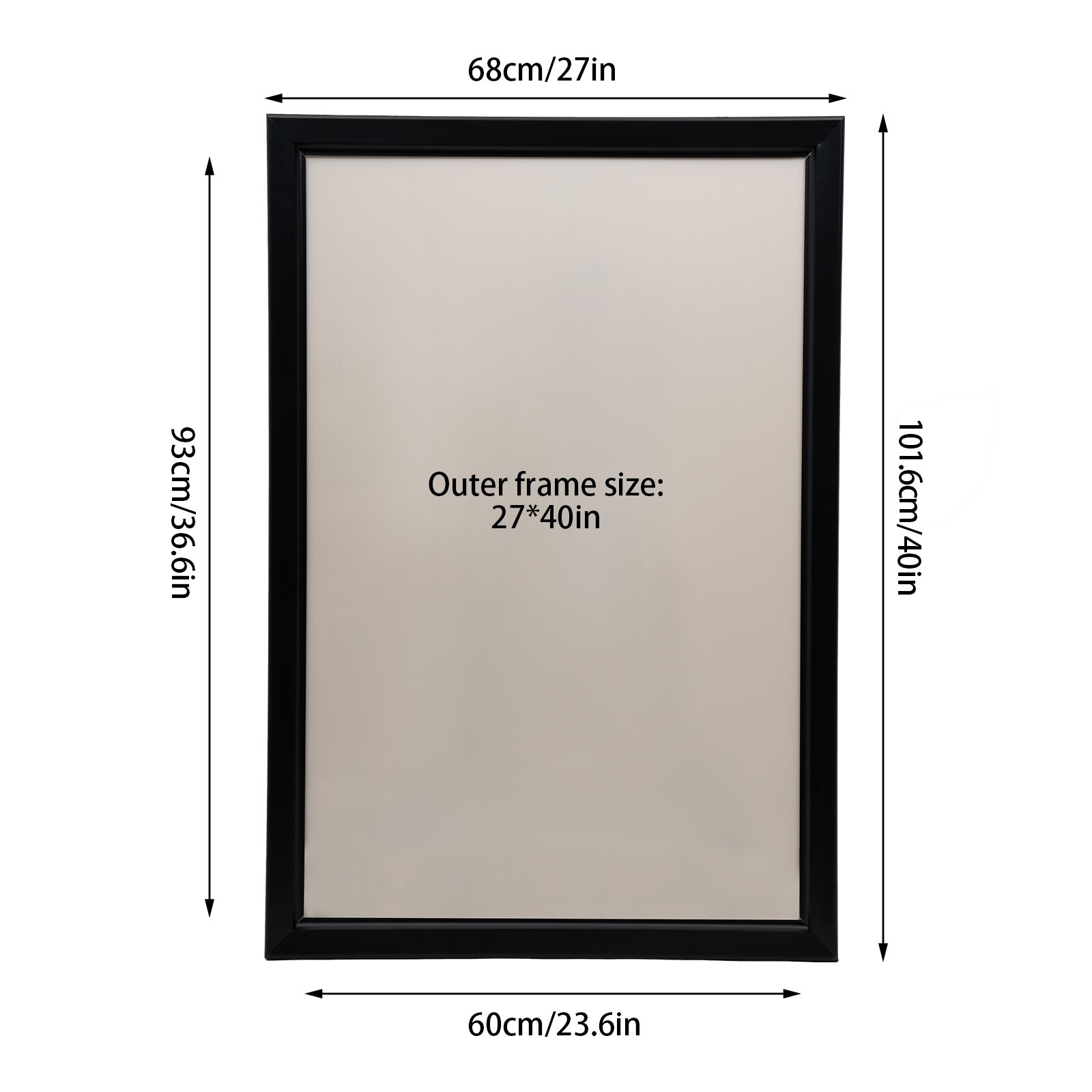 24″x33″/24″X36″, 27″ x 40″ LED Backlit Movie Poster Art Picture Frame Light Box