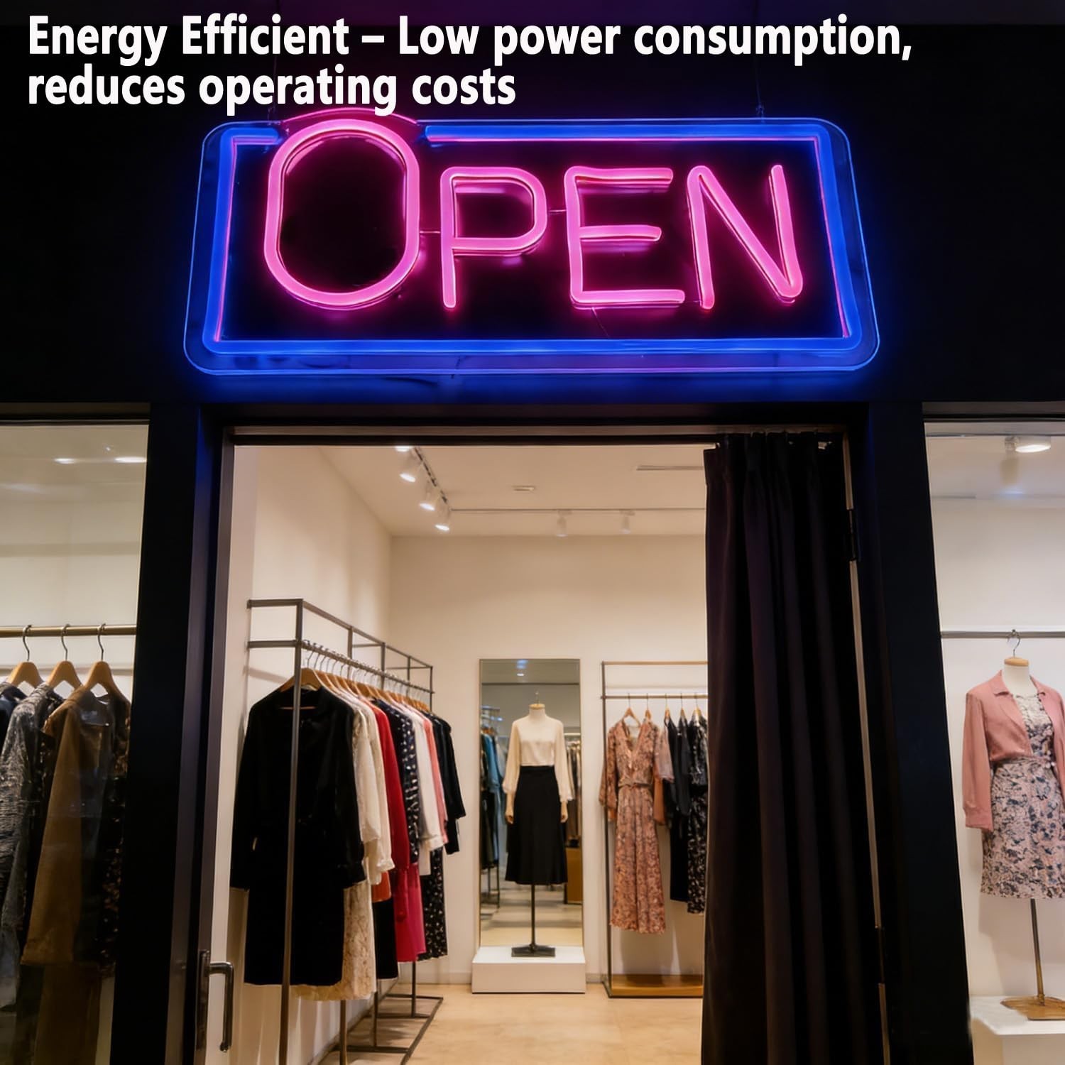 16″ X 8″Vibrant LED Neon Open Sign for Business – Ultra Bright with ON/OFF Sw…