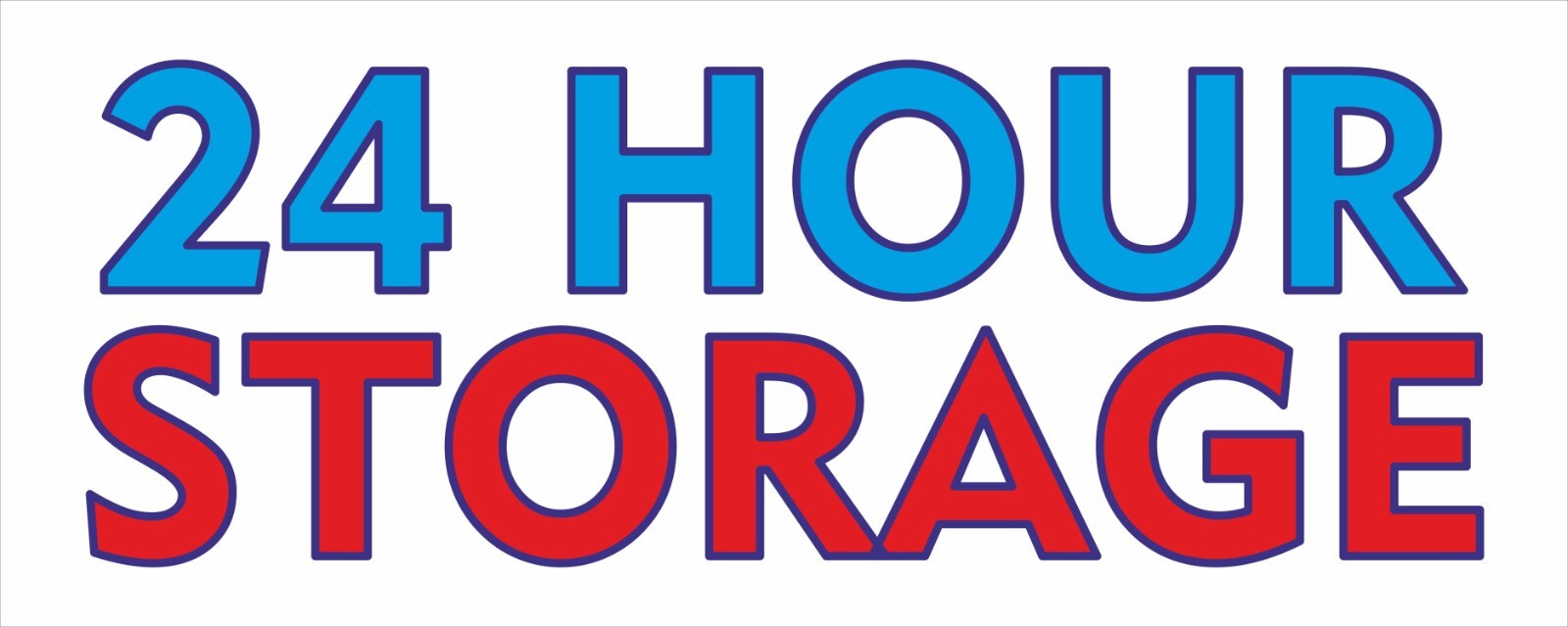 24 hour storage Advertising Banner Vinyl Mesh Sign access safe secure units