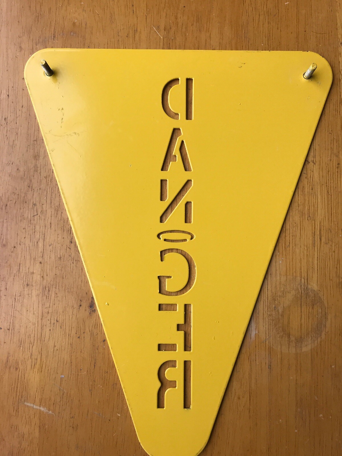 Metal Yellow DANGER Sign 12”x9” (NEW) Qty-1 Free Same Day Shipping!