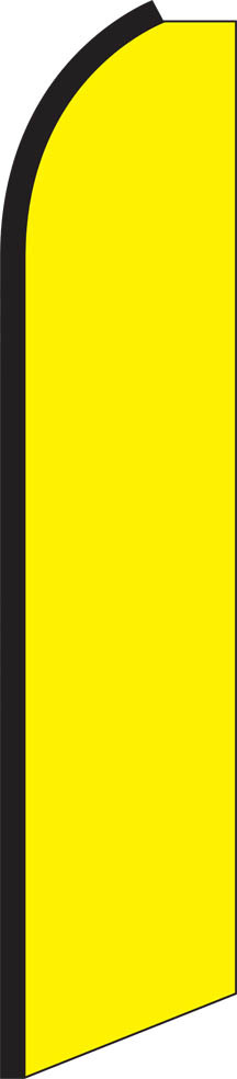 Solid Yellow 15′ Tall Swooper Flag & Pole Kit Feather Super Bow Banner