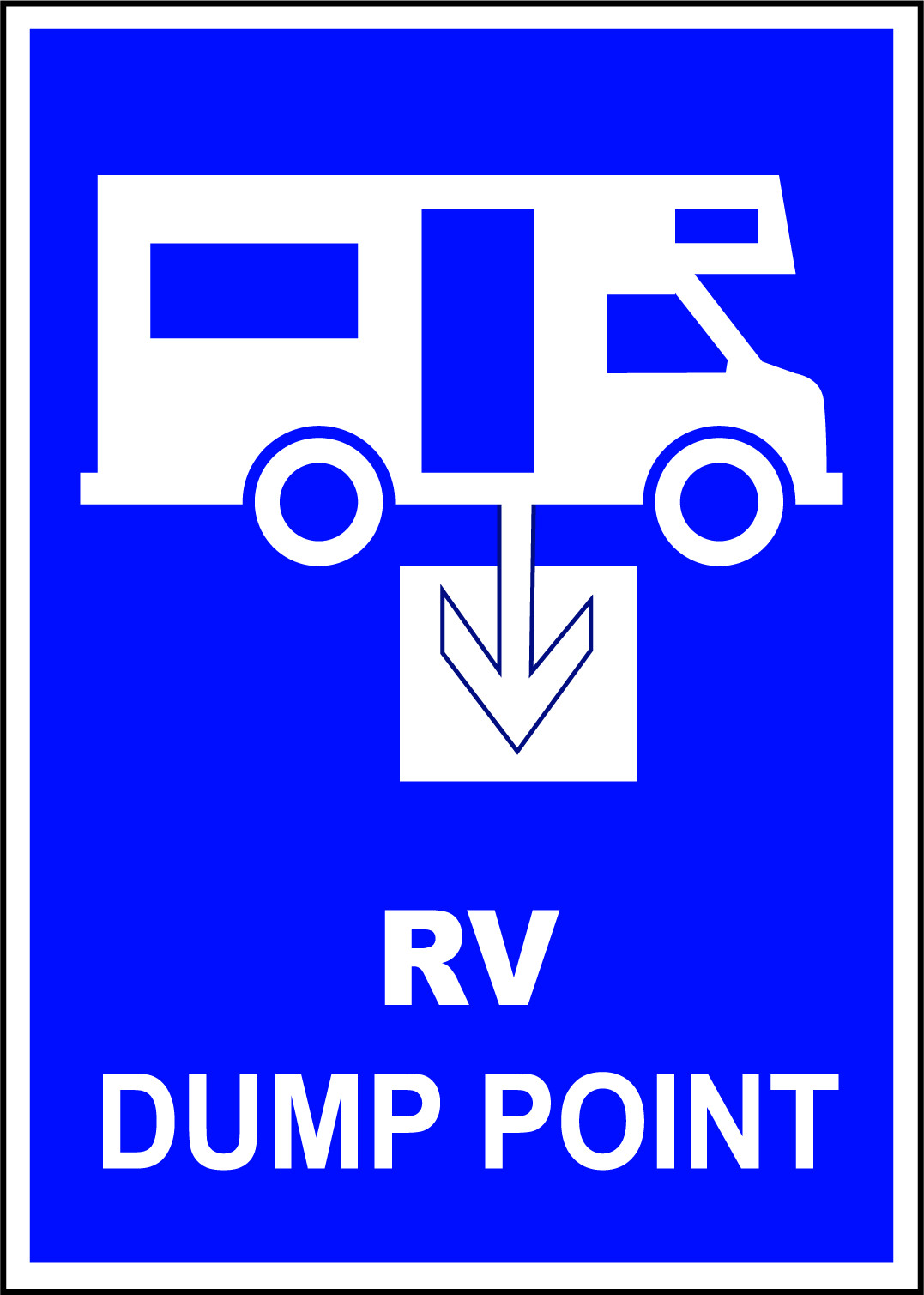 RV DUMP POINT | Adhesive Vinyl Sign Decal