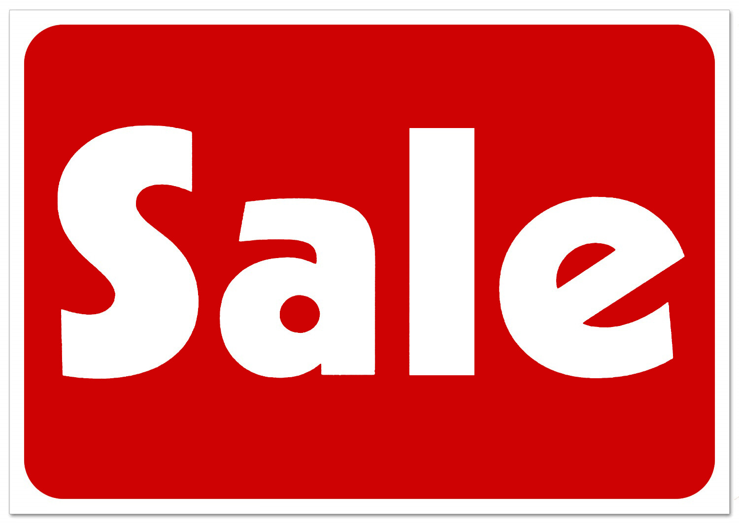 Sale Retail Business Shopping Message Sign – Durable Waterproof Plastic 11”x 7”