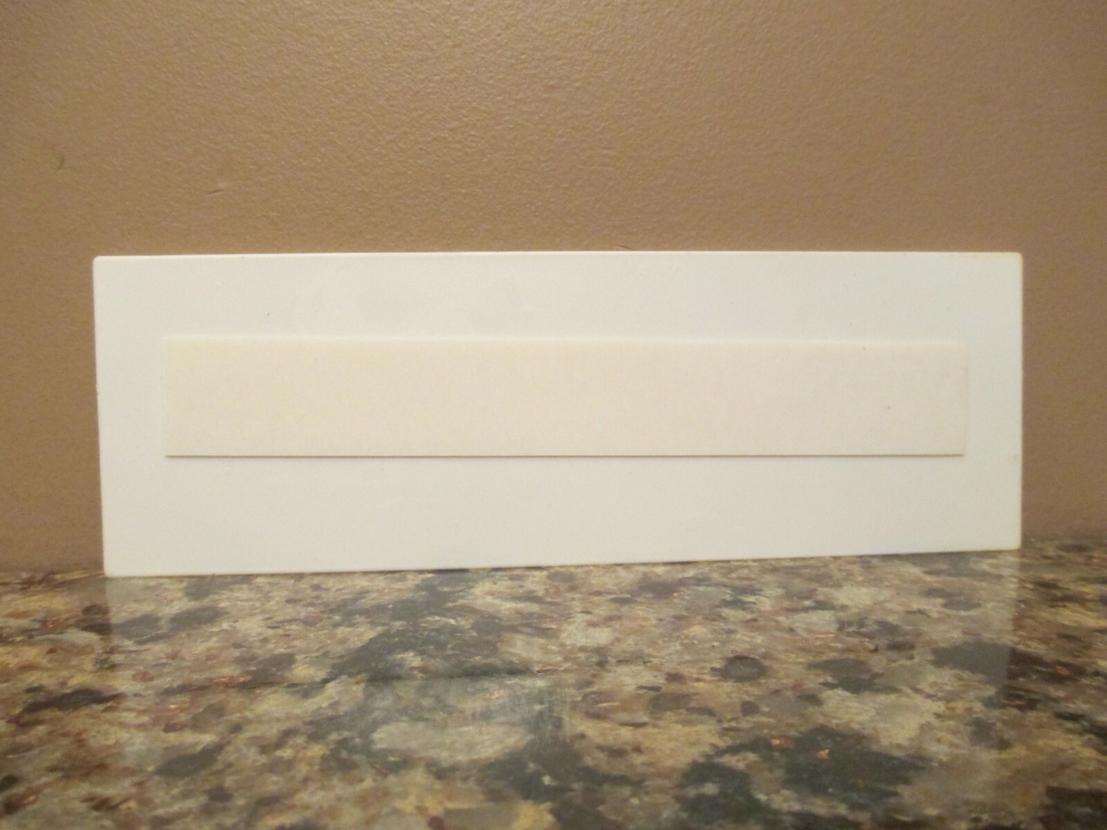 Adhesive SHIRT REQUIRED Faux Woodgrain Engraved Plastic Sign – 8 1/4″ x 2 3/4″