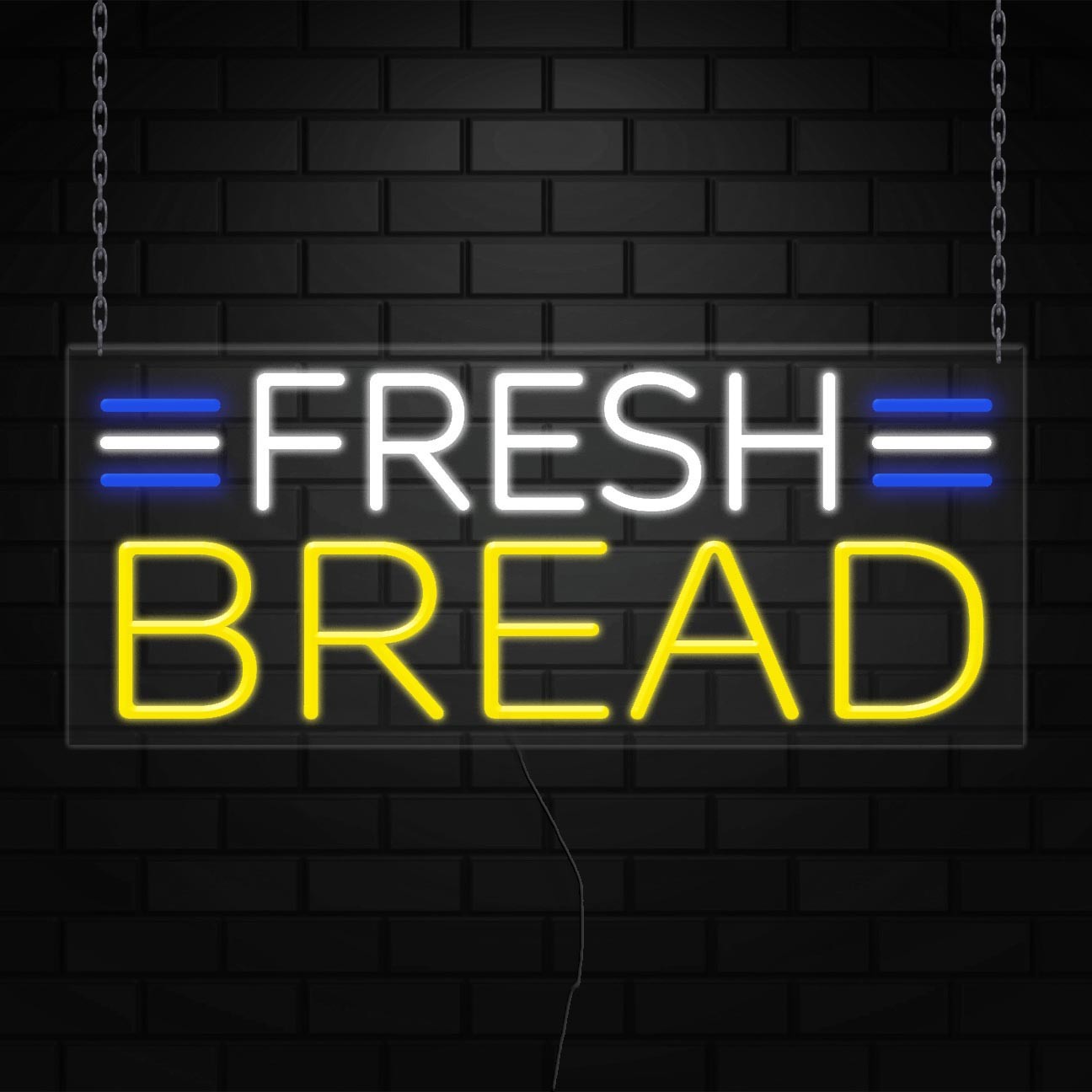 Fresh Bread Sign for Business Displays | LED Flex Neon | 32″W x 13″H x 1″D