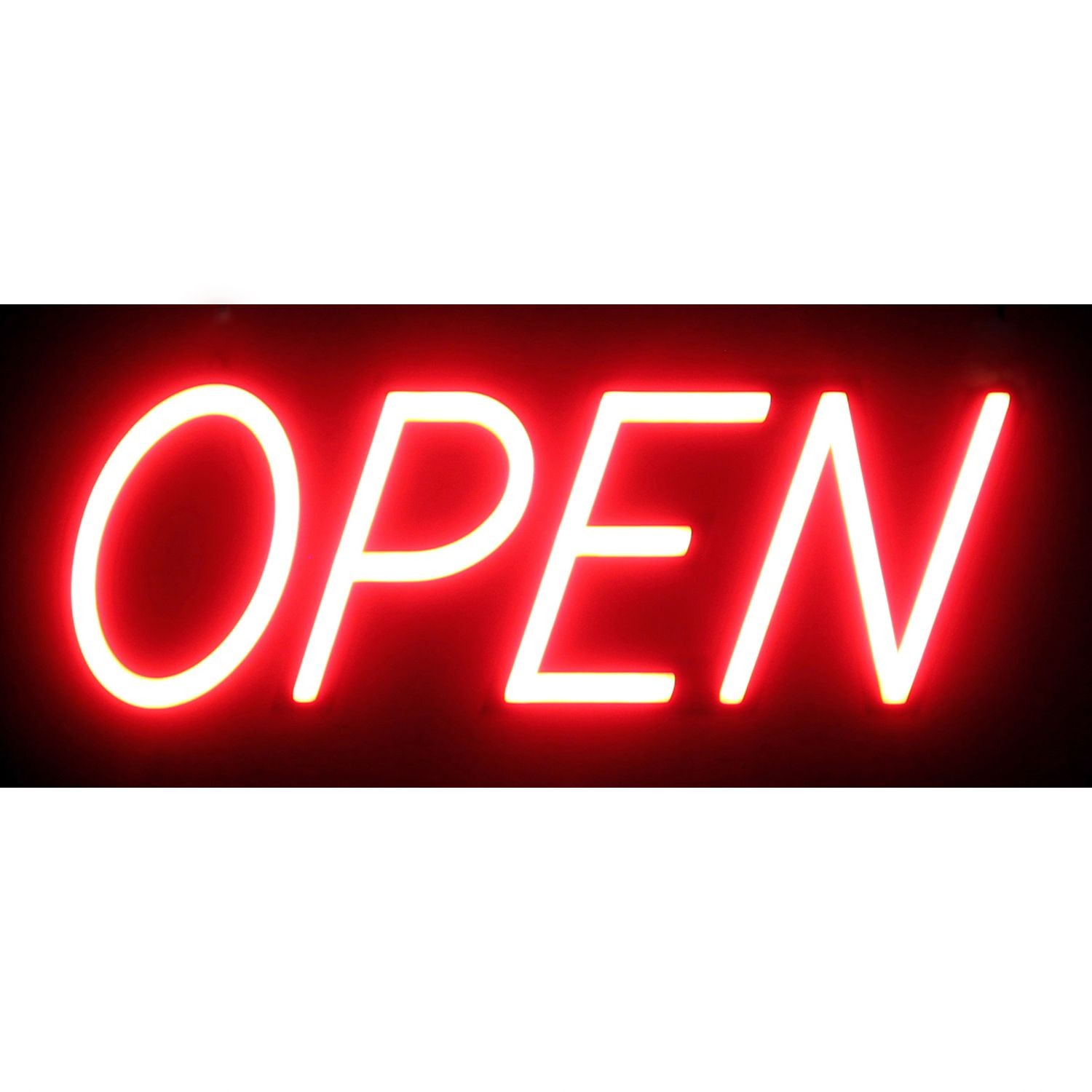 Optiva S-SGN-06005-00 19.5″ Ultra Bright LED OPEN Sign with Remote Control
