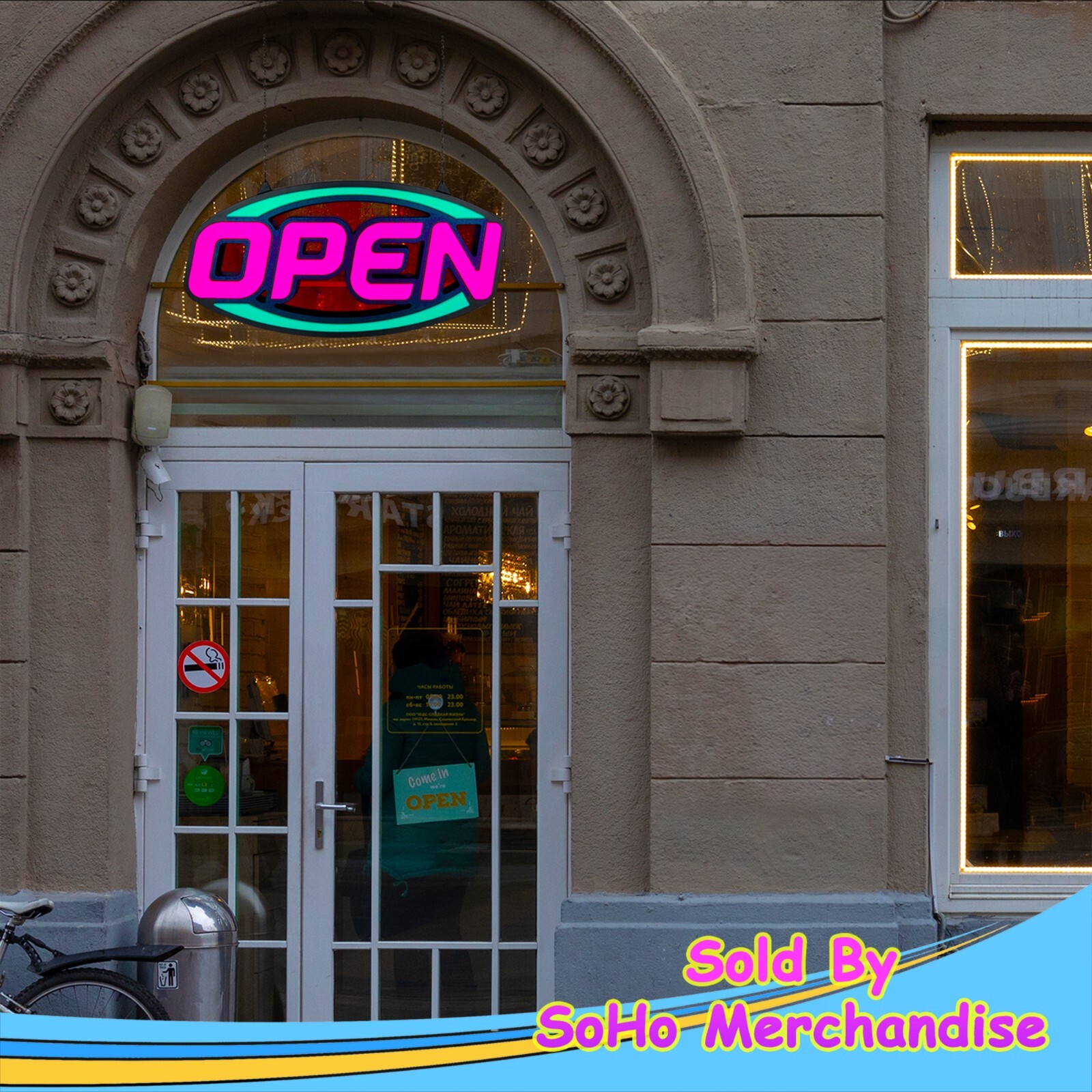 Large LED Neon Open Sign 32″ Light Bright for Restaurant Bar Store Shop Market