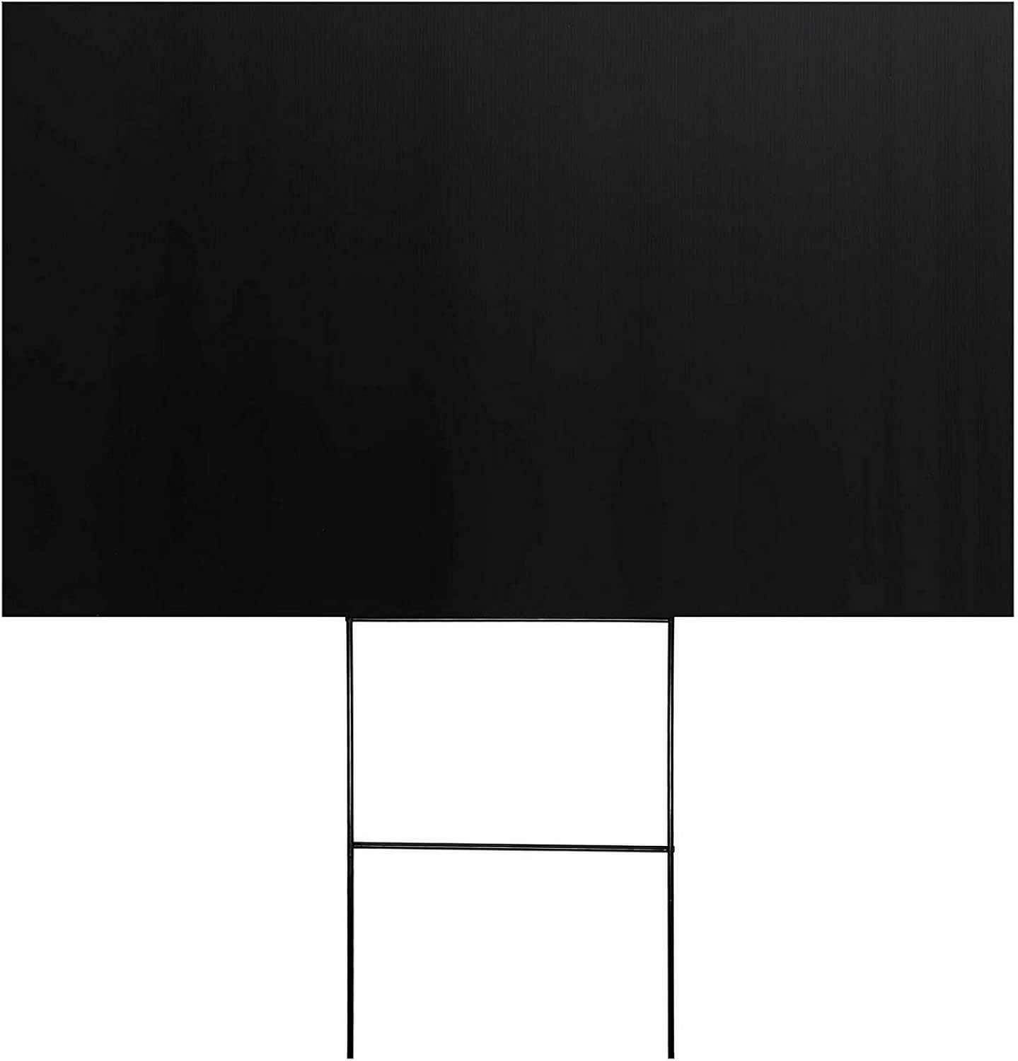 8 PACK Corrugated Plastic Board Yard Signs 24 x 36 in, Black 4mm – Blank Signs