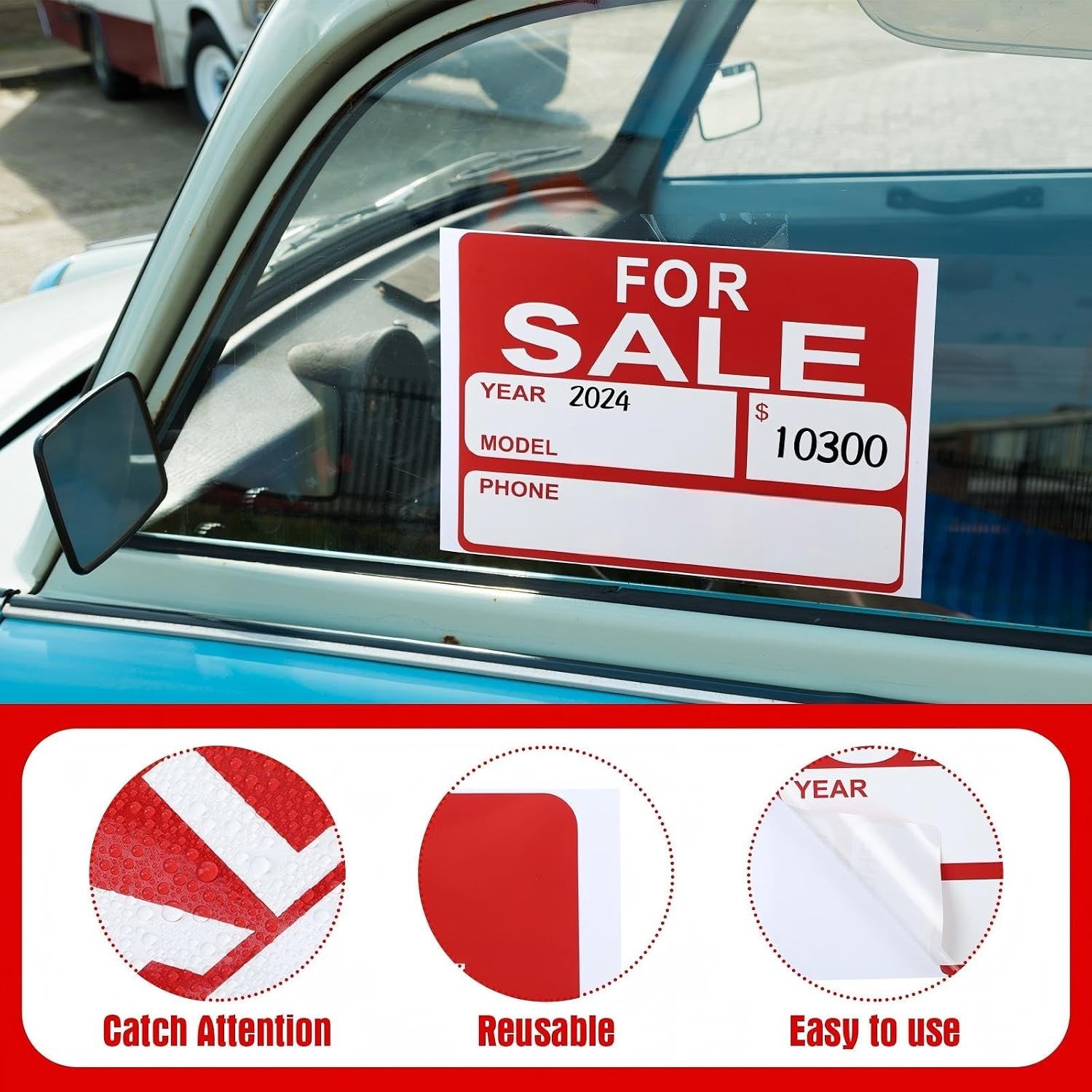 25 9×12 Inch ‘For Sale’ Signs – Waterproof and Effective Advertising