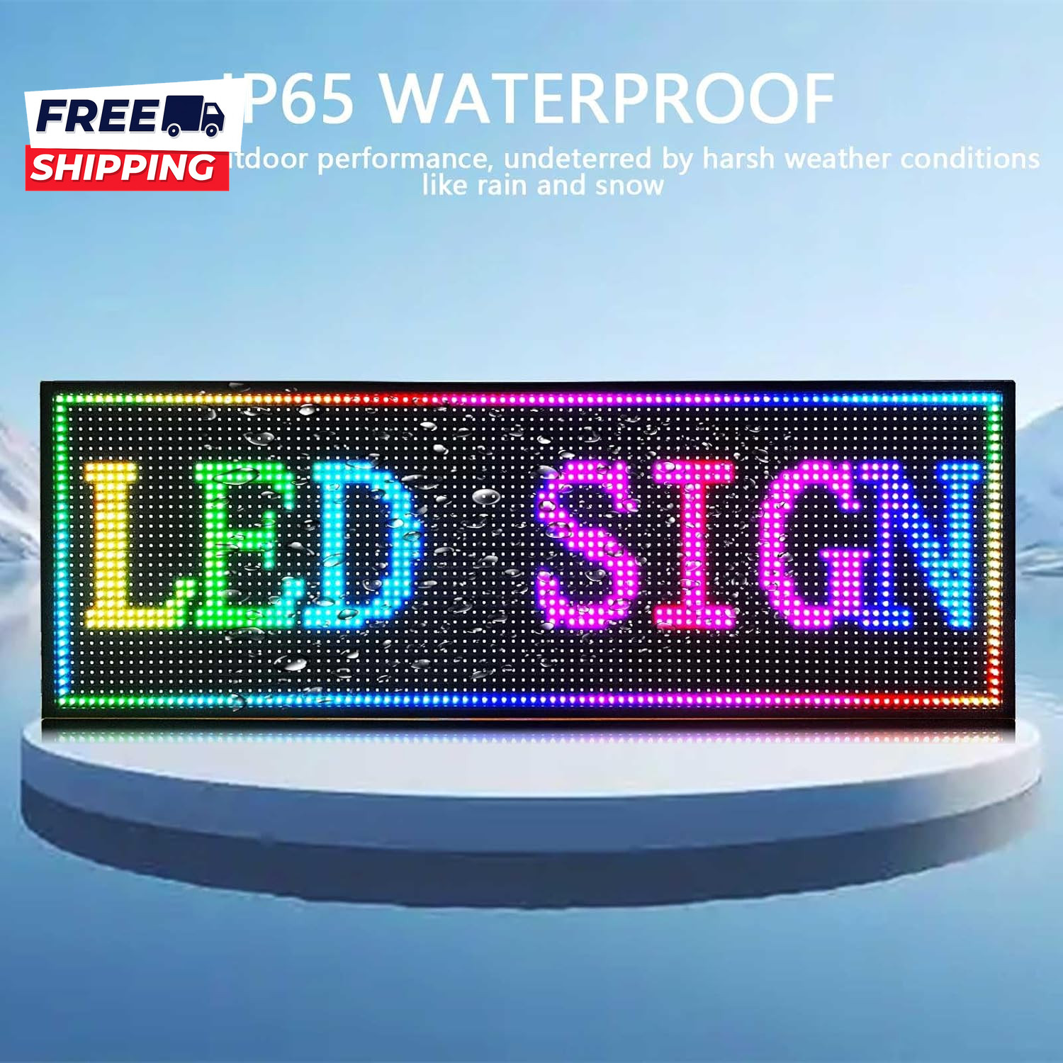 HS P10 Led Scrolling Sign Programmable Digital Display Outdoor