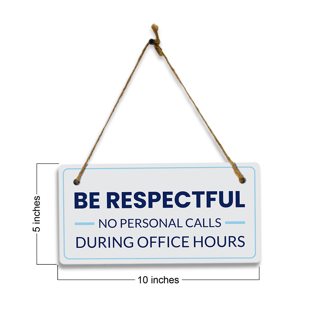 Keep Office Clutter-Free Tidy Desk Policy 5×10 Hanging Plus Sign | Office Decor