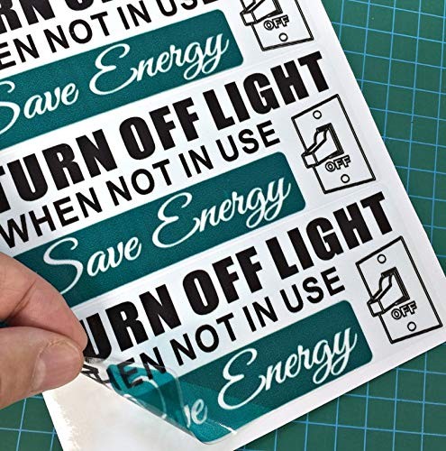 Printed On Clear Adhesive Vinyl, No Background – Outdoor/Indoor (3 Pack) 5.2″…