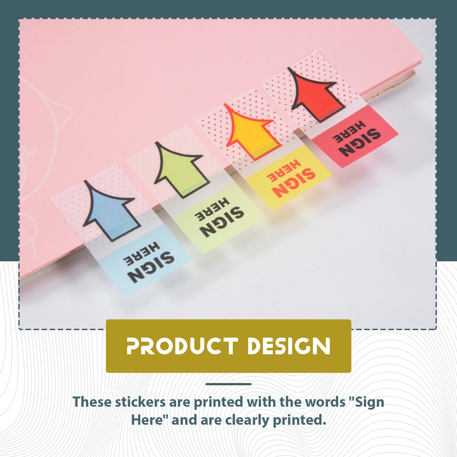 500pcs Sign Here Stickers,Labels Stickers Adhesive Sign Here Tabs Sign Post7799