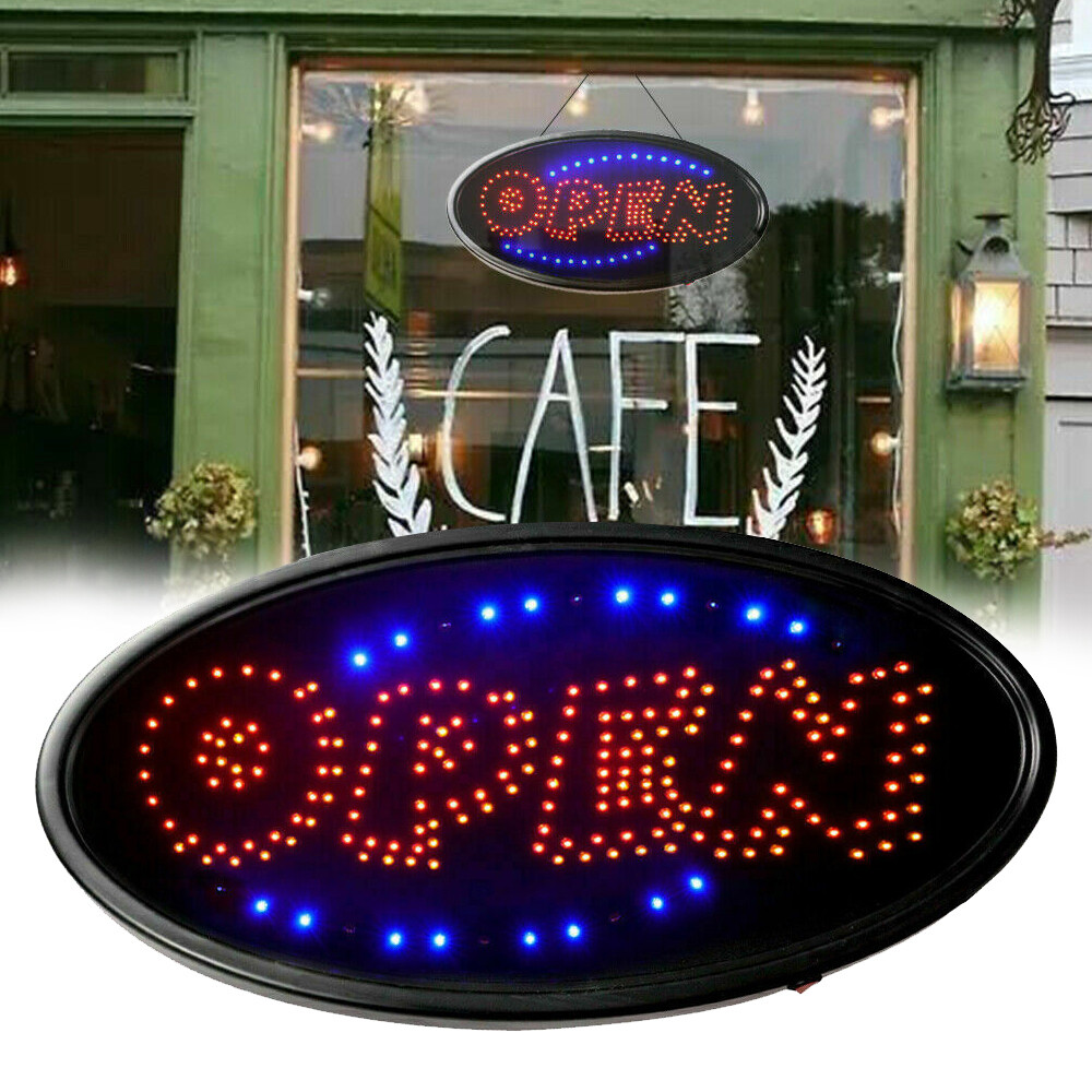 Ultra Bright LED Neon Light Open Sign Business Sign Animated Motion with ON/OFF