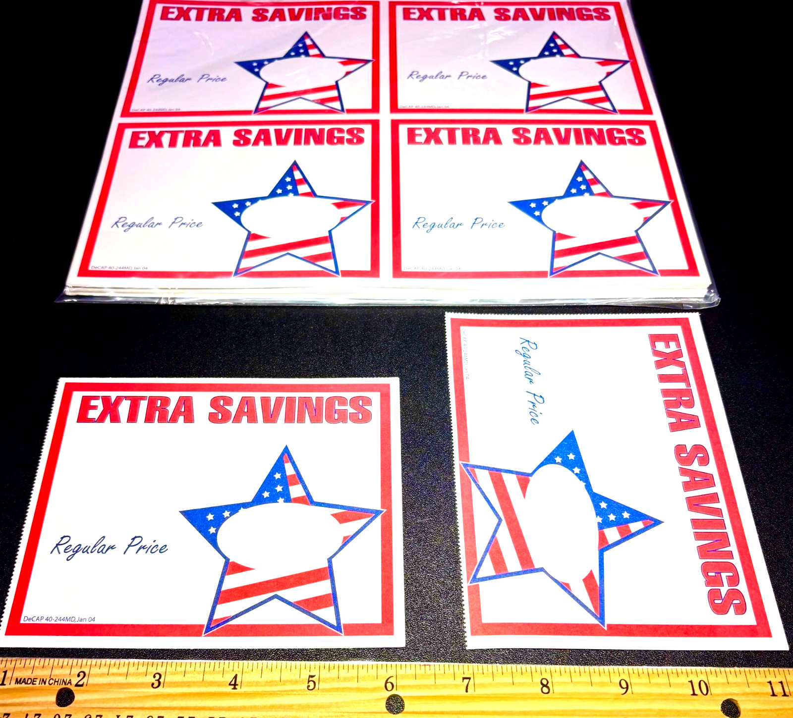 (TOP PICK!!) 100/PACK ⭐ EXTRA SAVINGS ⭐ RETAIL STORE SALE PRICE SIGNS TAGS CARDS