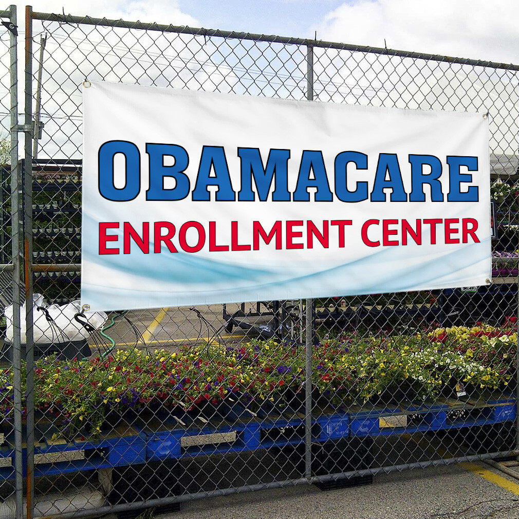 Vinyl Banner Multiple Sizes Obamacare Enrollment Center Business Outdoor