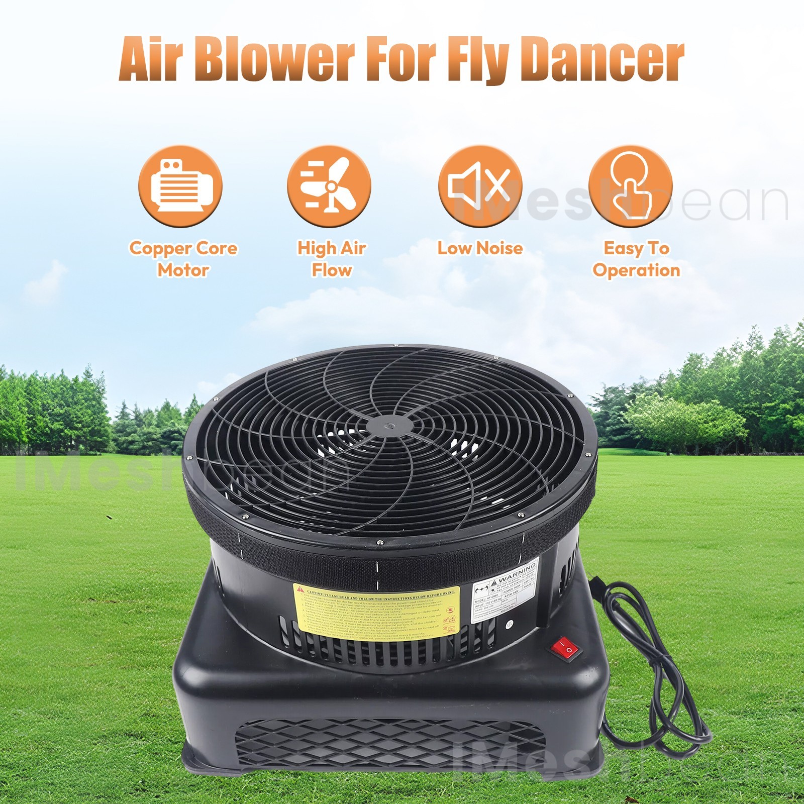 950W Air Blower Fan 18″ Air Dancer Blower Fit Inflatable Wind Dancer Tube Man